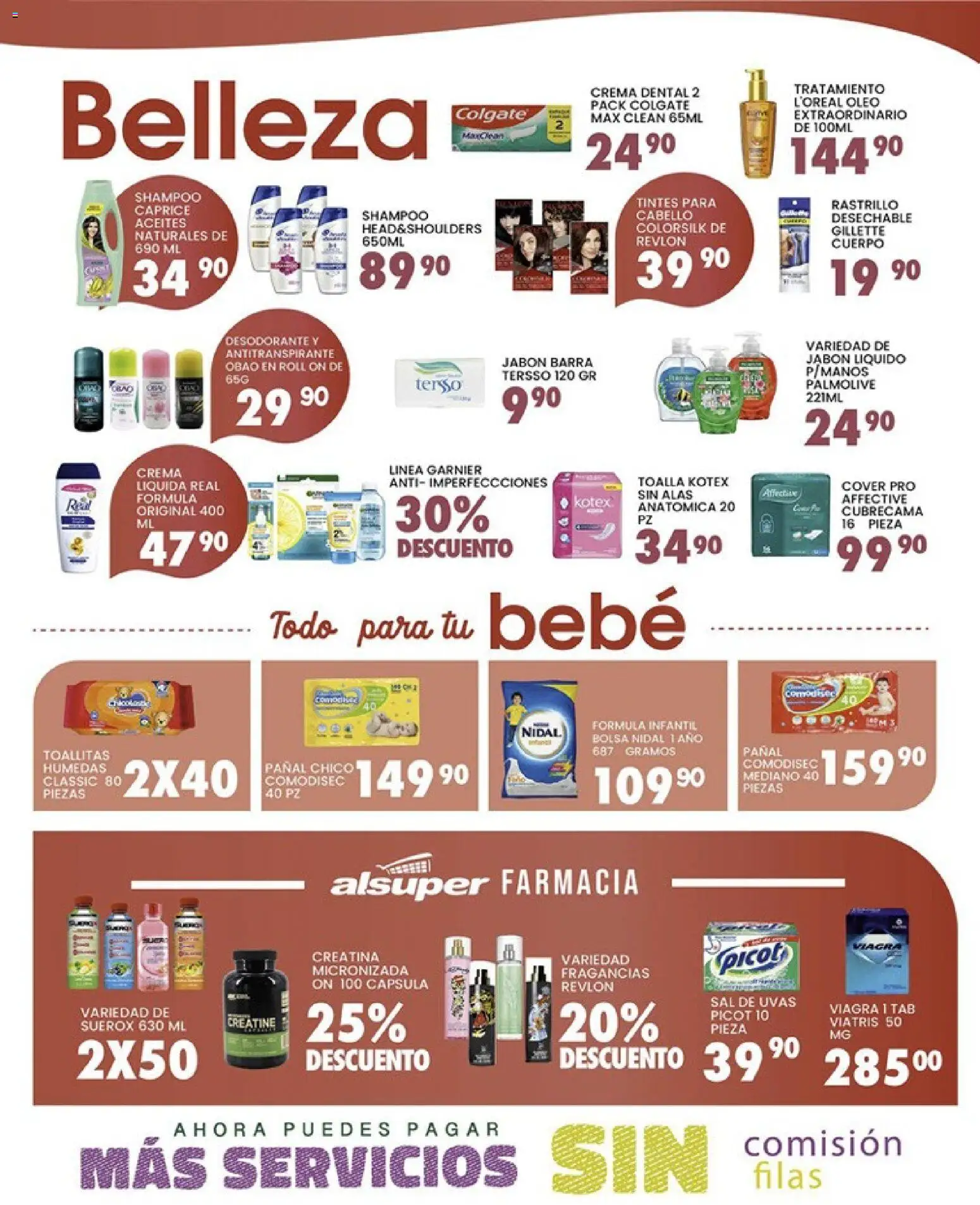 Nuevas ofertas de Alsuper válidas en toda la República Mexicana desde el 10.04.2026. ¡Encuentra las mejores ofertas en Alsuper folleto Chihuahua-Ciudad! | Página: 4 | Productos: Desodorante, Toallitas húmedas, Toalla, Jabón