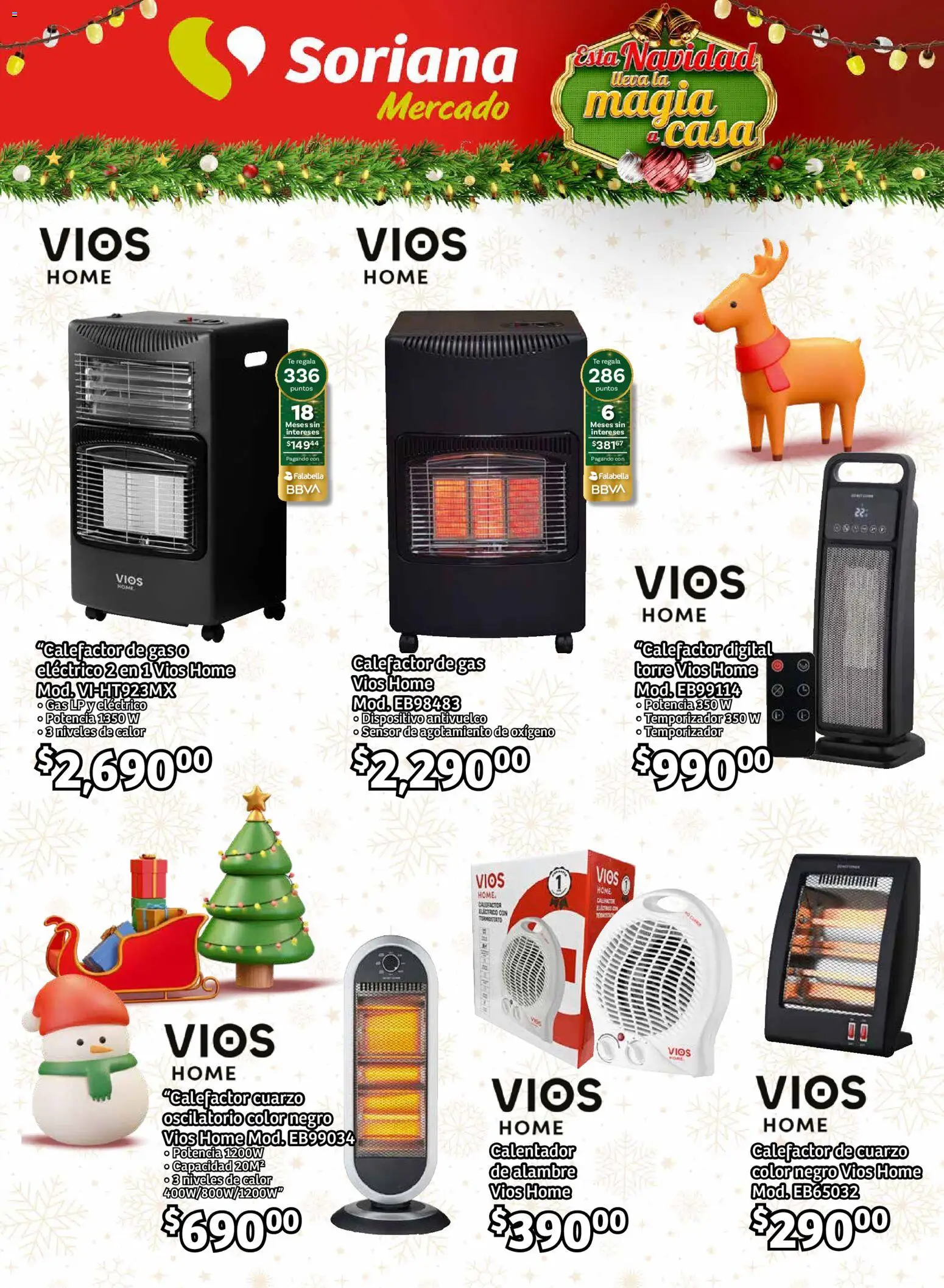 Nuevas ofertas de Soriana válidas en toda la República Mexicana desde el 11.12.2025. ¡Encuentra las mejores ofertas en Soriana - Pesito Valedor Mercado: Nay, Sin, Son! | Página: 35 | Productos: Té, Calefactor