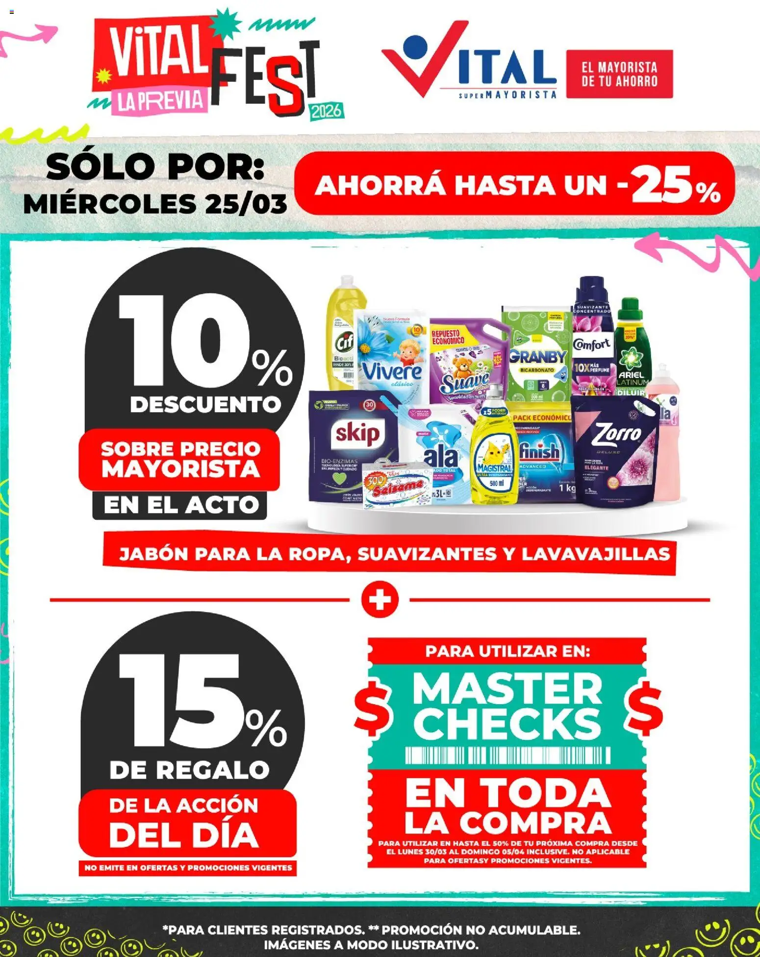 Vital - Sólo por │ válido desde el 25.03.2026 | Página: 2 | Productos: Lavavajillas, Sobre, Jabón