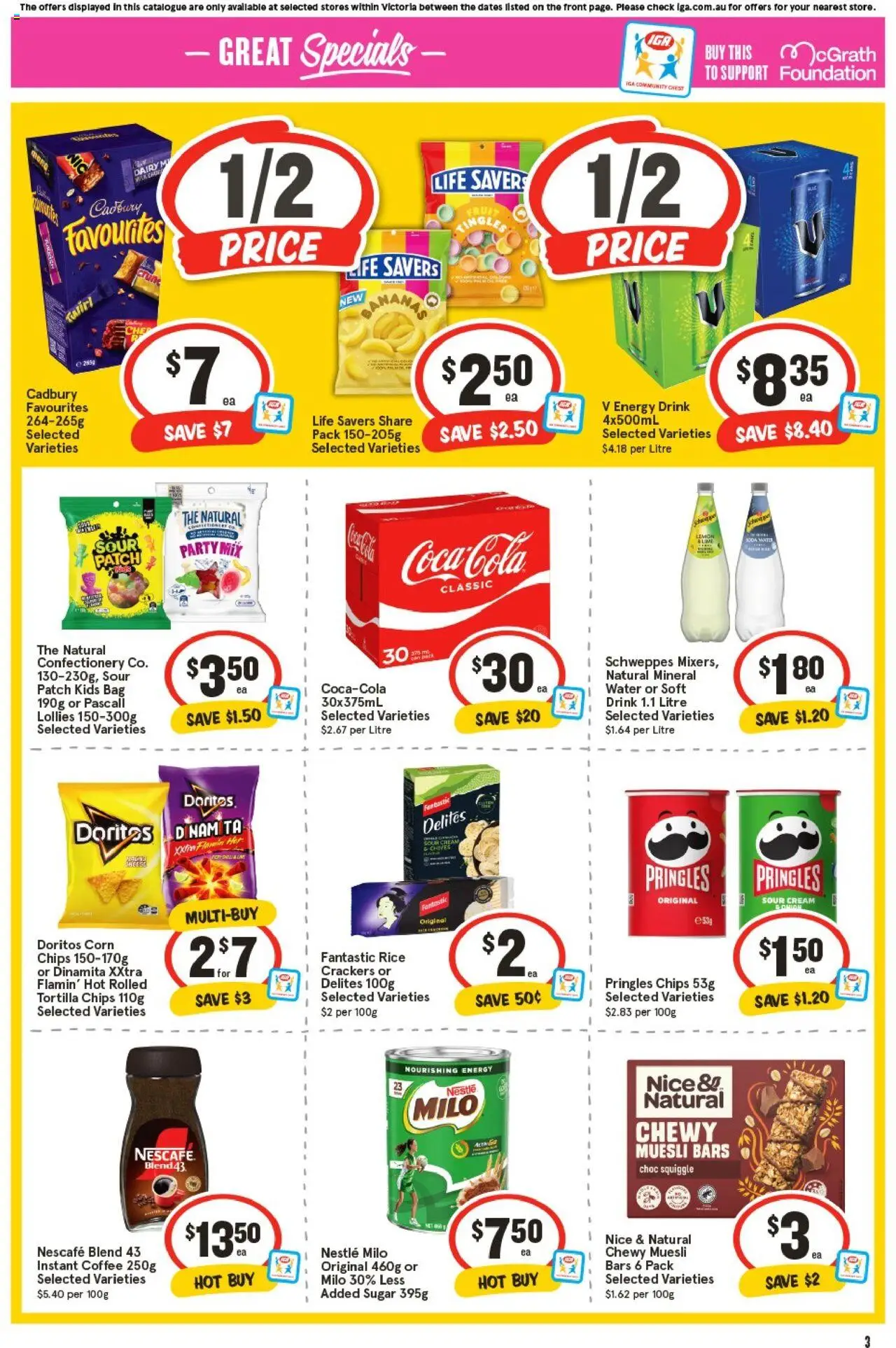IGA catalogue - valid from 24.09.2025 | Page: 7 | Products: Sour cream, Sugar, Foundation, Bag