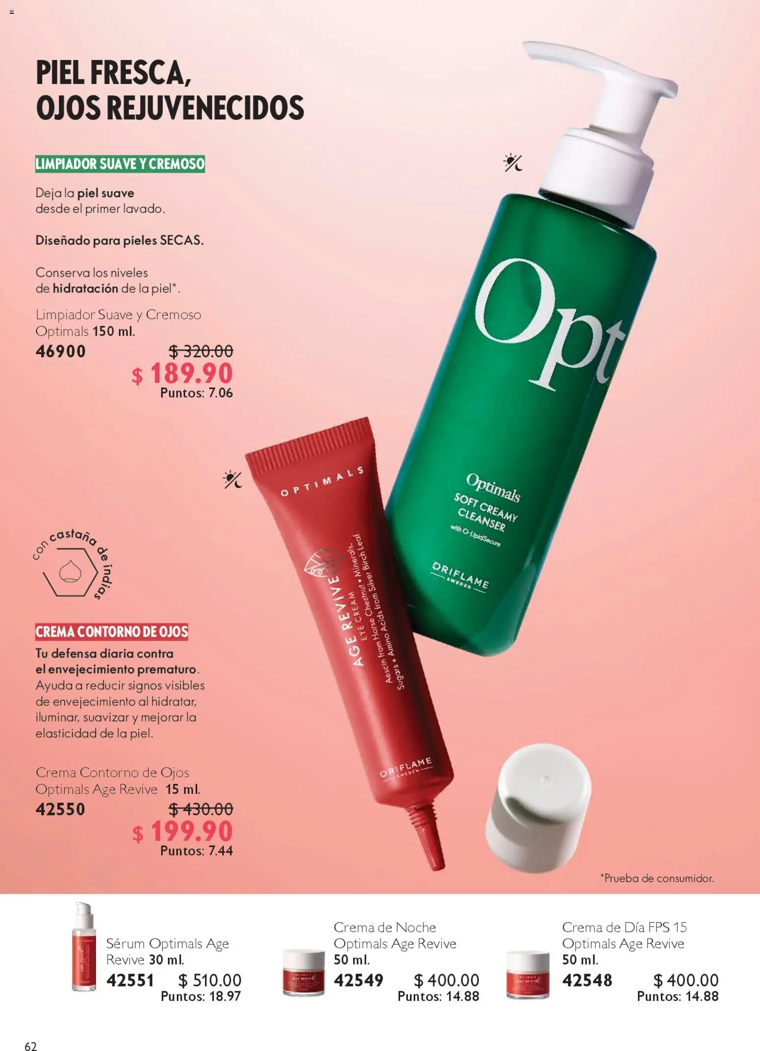 Nuevas ofertas de Oriflame válidas en toda la República Mexicana desde el 22.11.2025. ¡Encuentra las mejores ofertas en Oriflame Black Friday! | Página: 62 | Productos: Contorno de ojos, Crema, Contorno, Limpiador