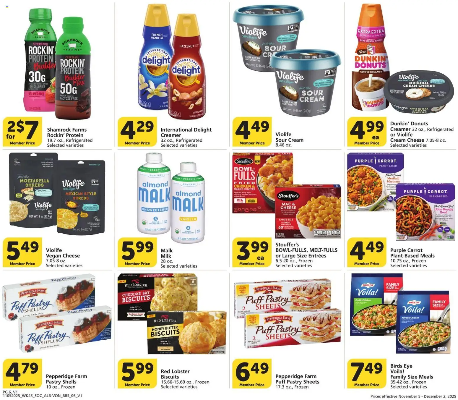 Vons Big Book of Savings - valid from 05.11.2025 | Page: 6 | Products: Butter, Coffee, Cream, Garlic