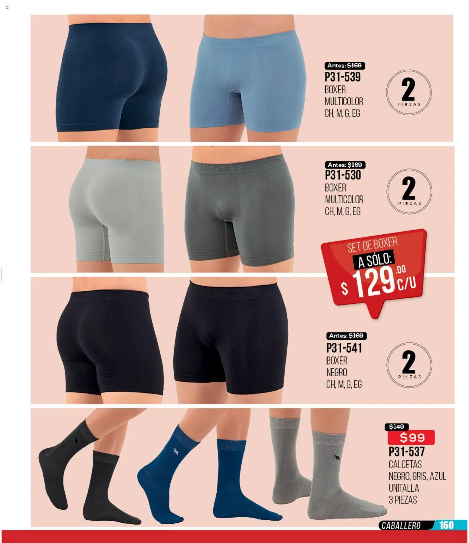 Nuevas ofertas de Cklass válidas en toda la República Mexicana desde el 30.11.2025. ¡Encuentra las mejores ofertas en Cklass catálogo Rebajas Navideñas Ropa! | Página: 161 | Productos: Calcetas