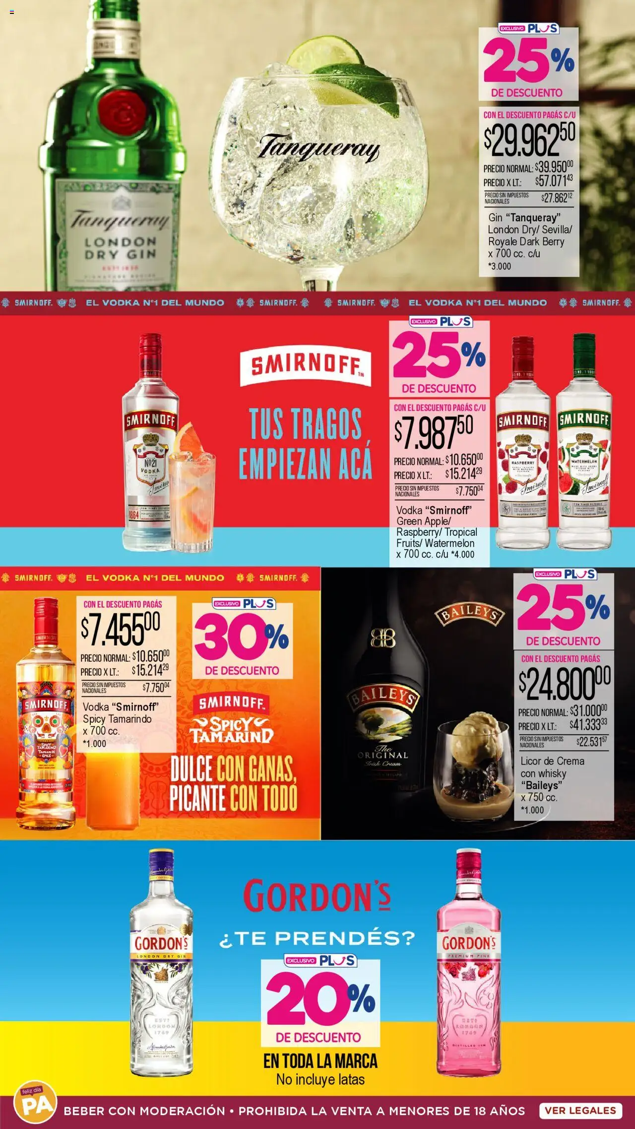La Anonima Especial bebidas │ válido desde el 05.06.2025 | Página: 16 | Productos: Vodka, Whisky, Gin, Crema
