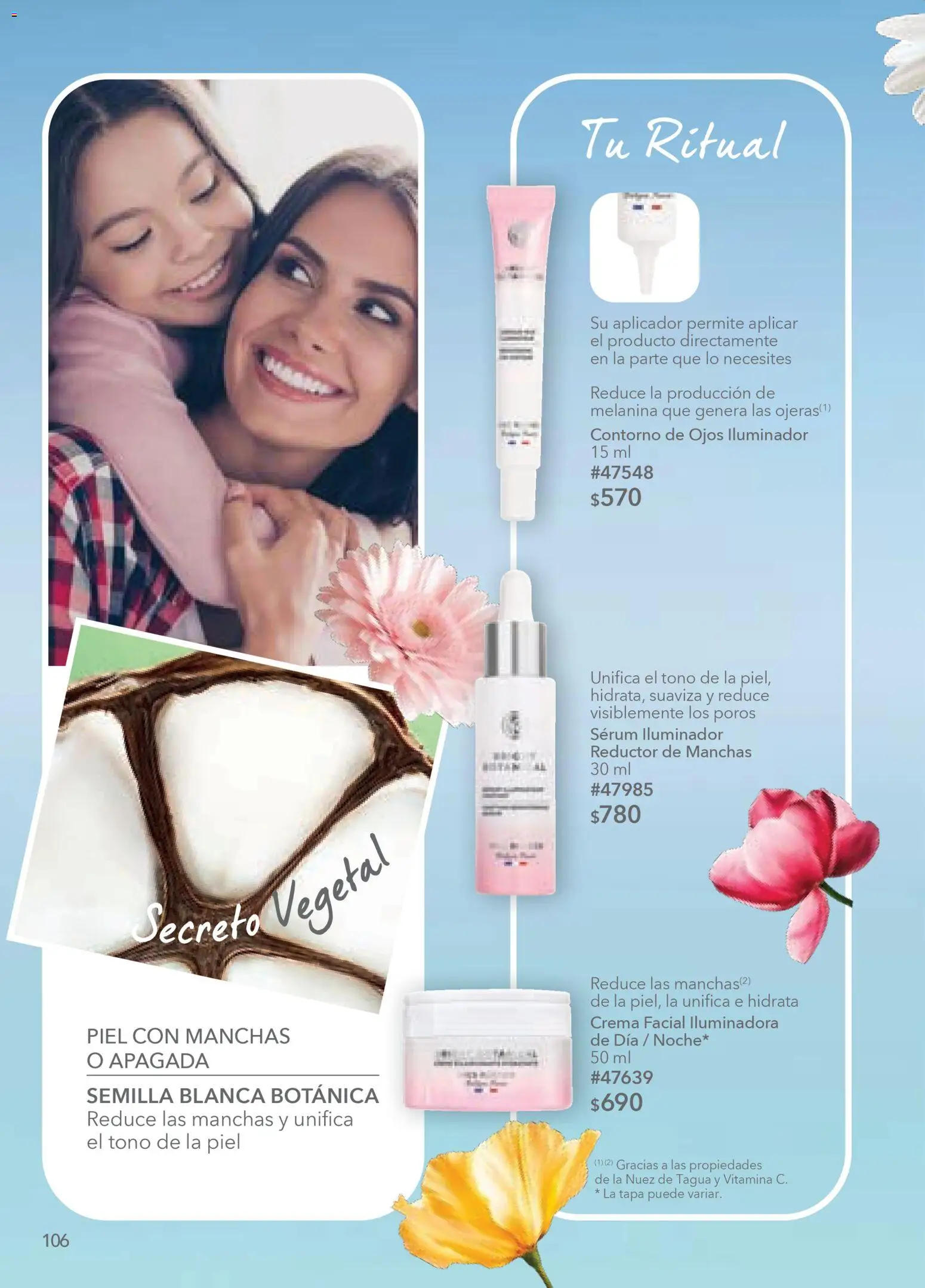 Nuevas ofertas de Yves Rocher válidas en toda la República Mexicana desde el 24.03.2026. ¡Encuentra las mejores ofertas en Yves Rocher campaña 5 2026! | Página: 108 | Productos: Iluminador, Contorno de ojos, Contorno, Nuez
