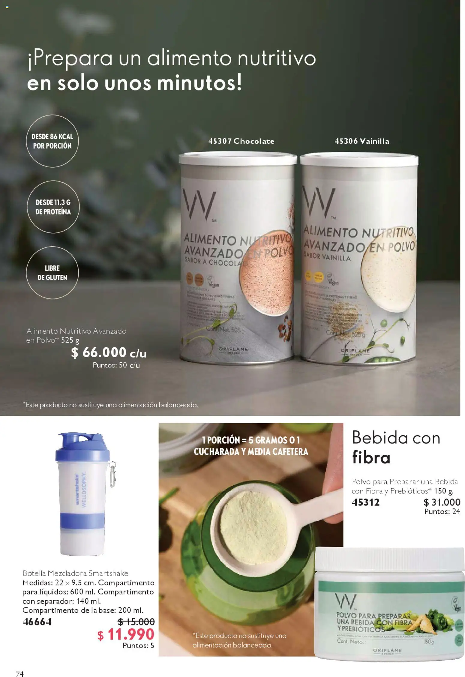 Oriflame catálogo │ válido desde el 14.02.2026 | Página: 74 | Productos: Polvo, Botella, Chocolate, Base