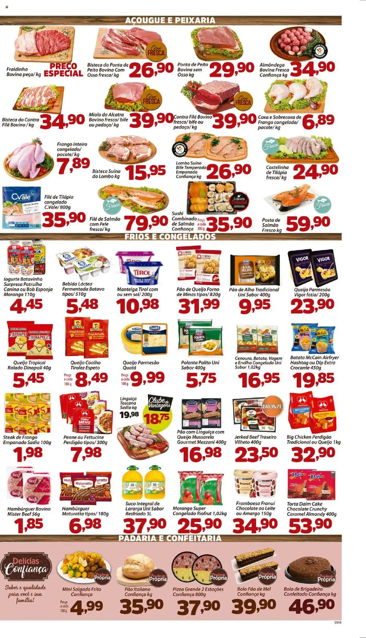 Confiança Folheto - válido de 01.08.2025 | Página: 3 | Produtos: Forno, Pao de alho, Bolo, Queijo parmesão