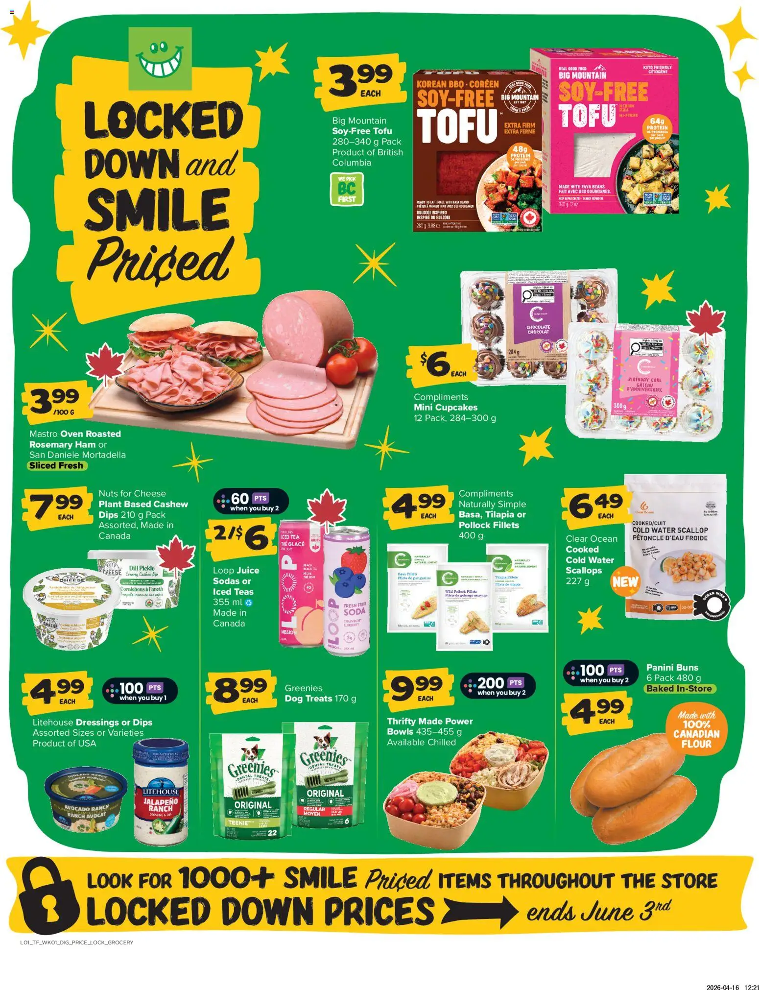 Thrifty Foods flyer valid from 30.04.2026 | Page: 9 | Products: Tea, Nuts, Oven, Cheese
