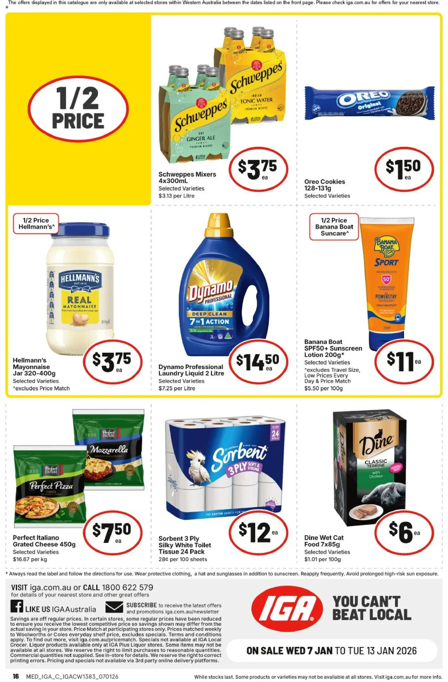 IGA catalogue - valid from 07.01.2026 | Page: 16 | Products: Toilet, Shampoo, Conditioner, Stain remover