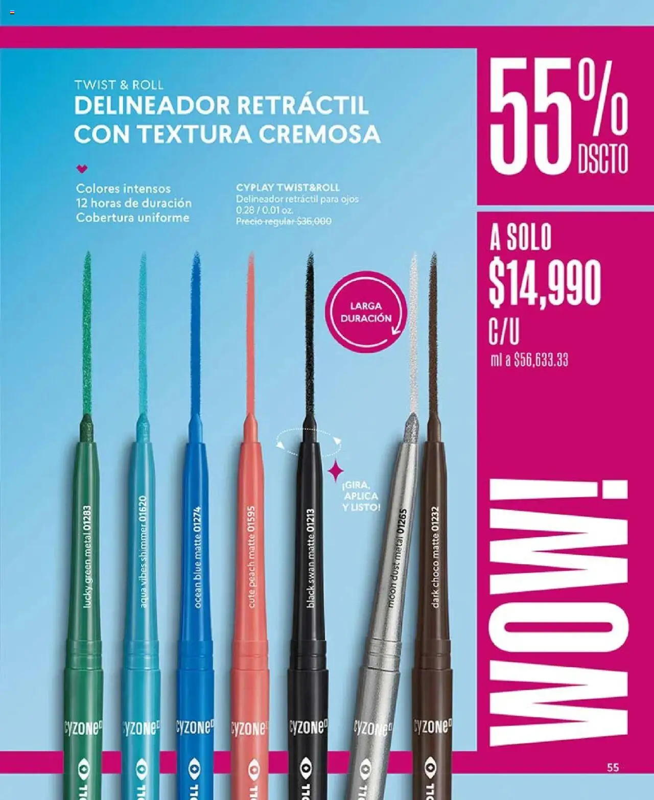 CyZone revista - valida desde el 05.05.2025 | Página: 55 | Productos: Delineador