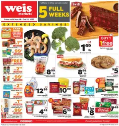 Preview of Weis weekly ads valid from 18.09.2025
