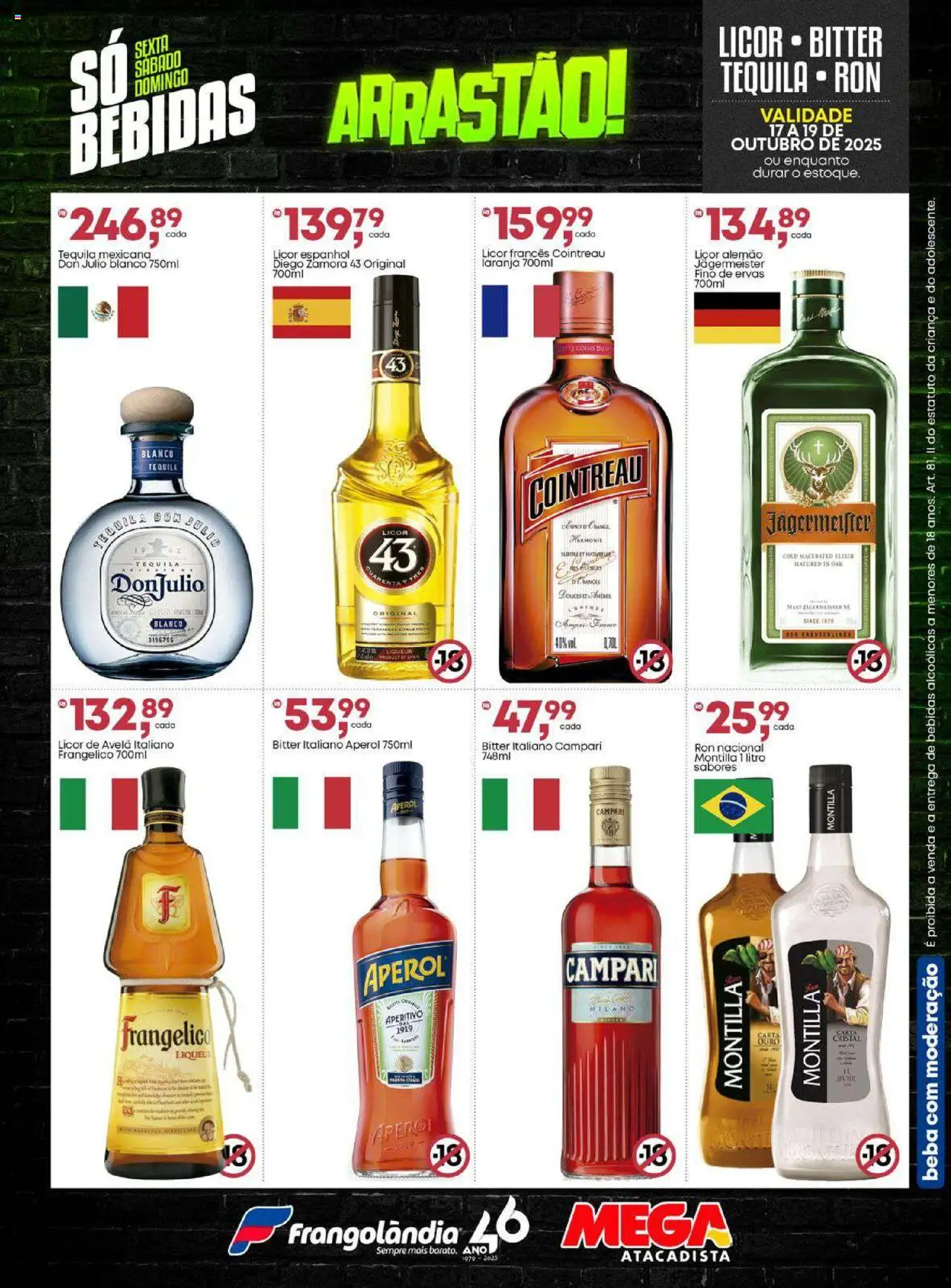 Frangolândia Folheto - válido de 17.10.2025 | Página: 5 | Produtos: Licor, Tequila, Campari, Avelã