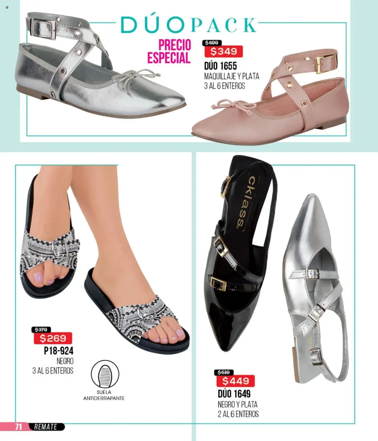 Nuevas ofertas de Cklass válidas en toda la República Mexicana desde el 13.08.2025. ¡Encuentra las mejores ofertas en Cklass - Catálogo Remate Total Calzado! | Página: 72 | Productos: Maquillaje