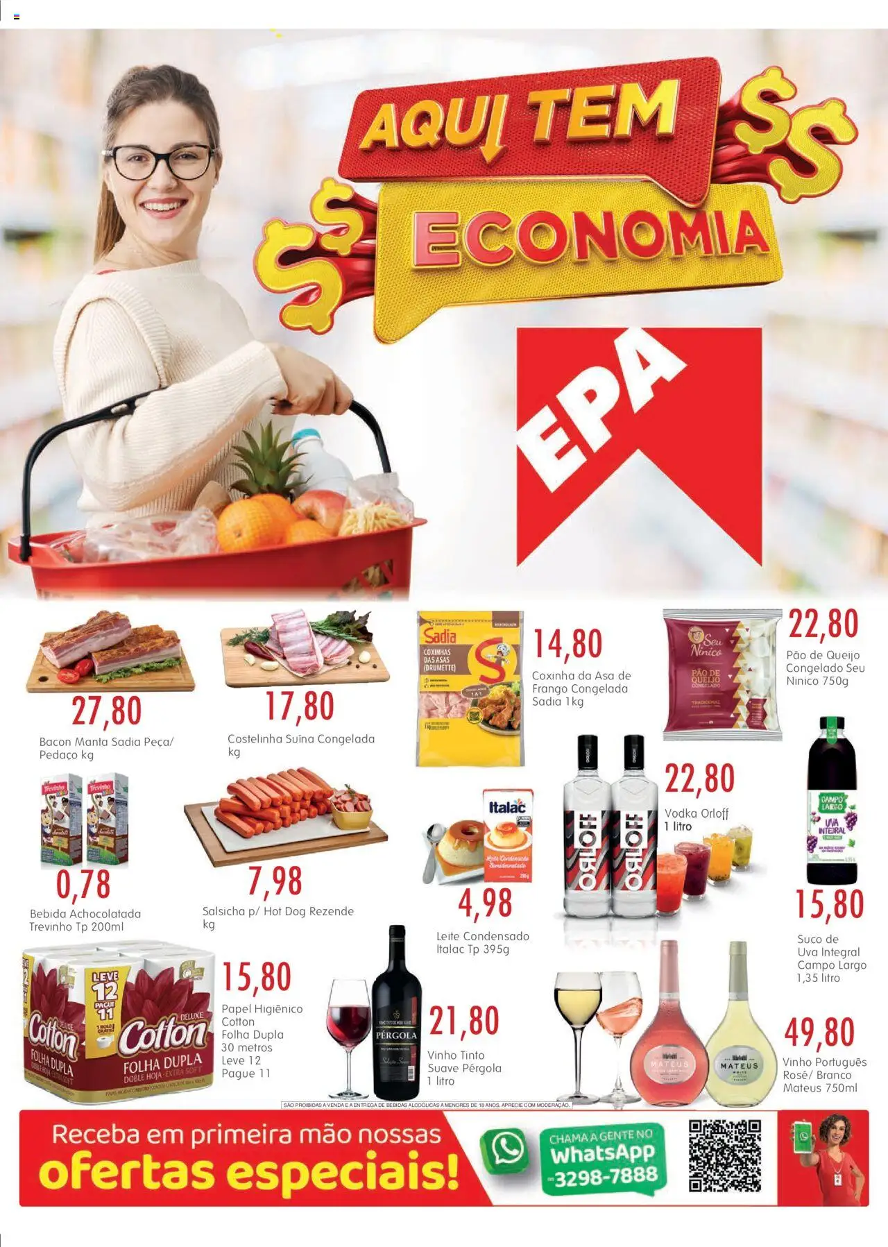 EPA Folheto - válido de 17.07.2025 | Página: 1 | Produtos: Pão, Bebida, Frango, Leite condensado