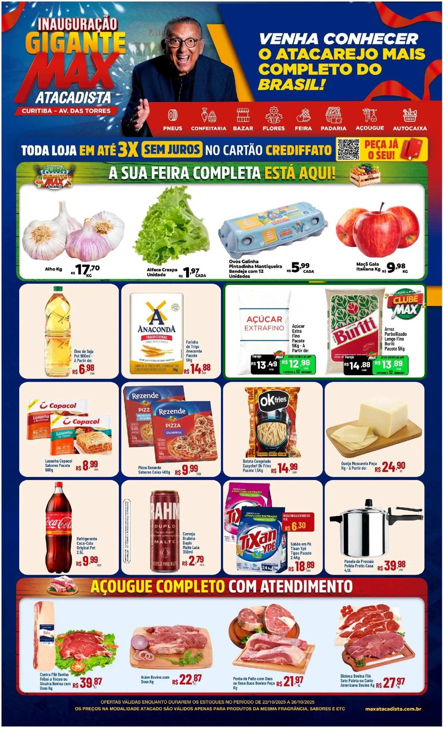 Max Atacadista Folheto - válido de 21.10.2025 | Página: 1 | Produtos: Pó, Pizza Rezende, Óleo, Soja