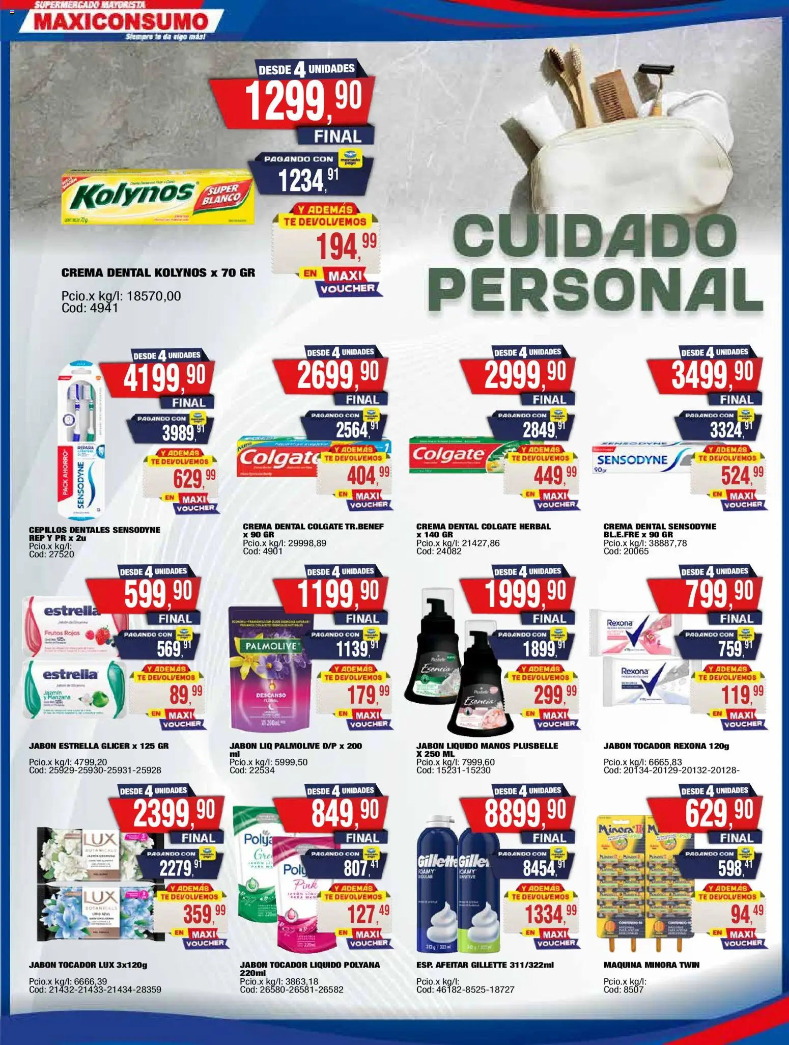 Maxiconsumo ofertas │ válido desde el 24.11.2025 | Página: 26 | Productos: Mani, Jabón, Té, Crema