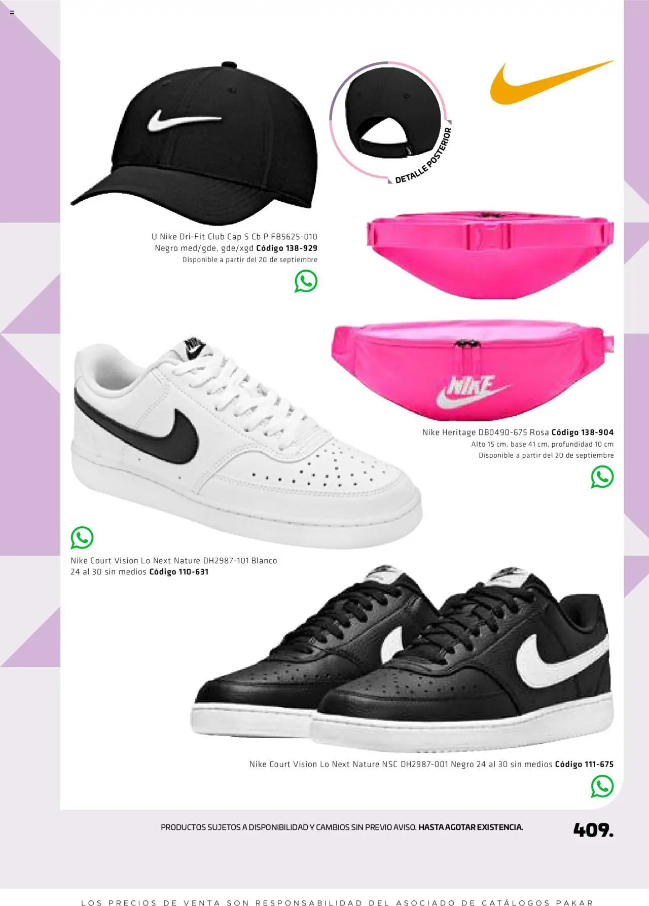 Nuevas ofertas de SC Pakar válidas en toda la República Mexicana desde el 29.08.2025. ¡Encuentra las mejores ofertas en SC Pakar - Catálogo Otoño Women! | Página: 409