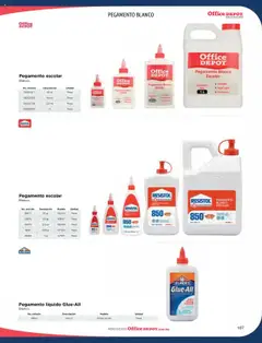 Vista previa de Office Depot catálogo 2025, nuevo folleto de la tienda, válido en México a partir del 09.01.2025 | Página: 109 | Productos: Pegamento