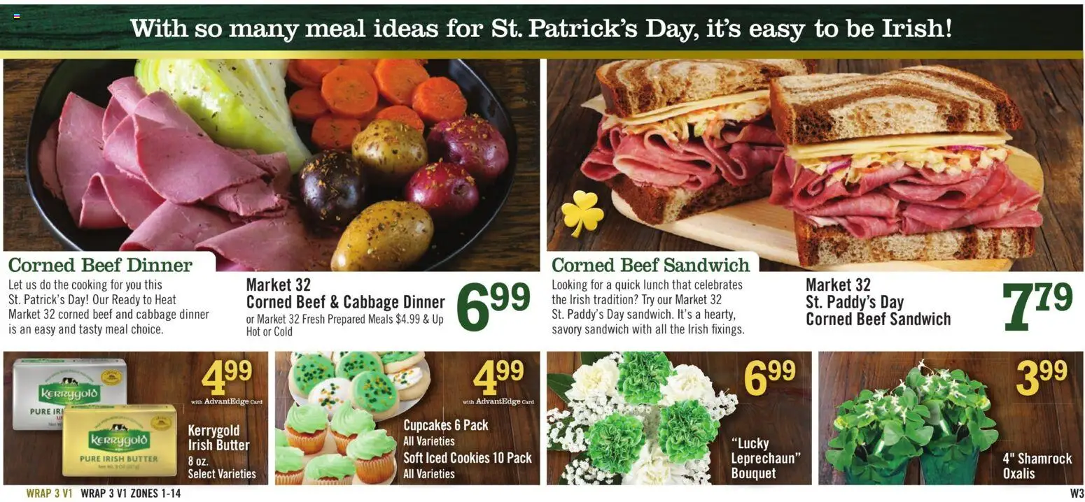 Price Chopper Weekly Ad - valid from 08.03.2026 | Page: 15 | Products: Butter, Beef, Cookies, Cabbage