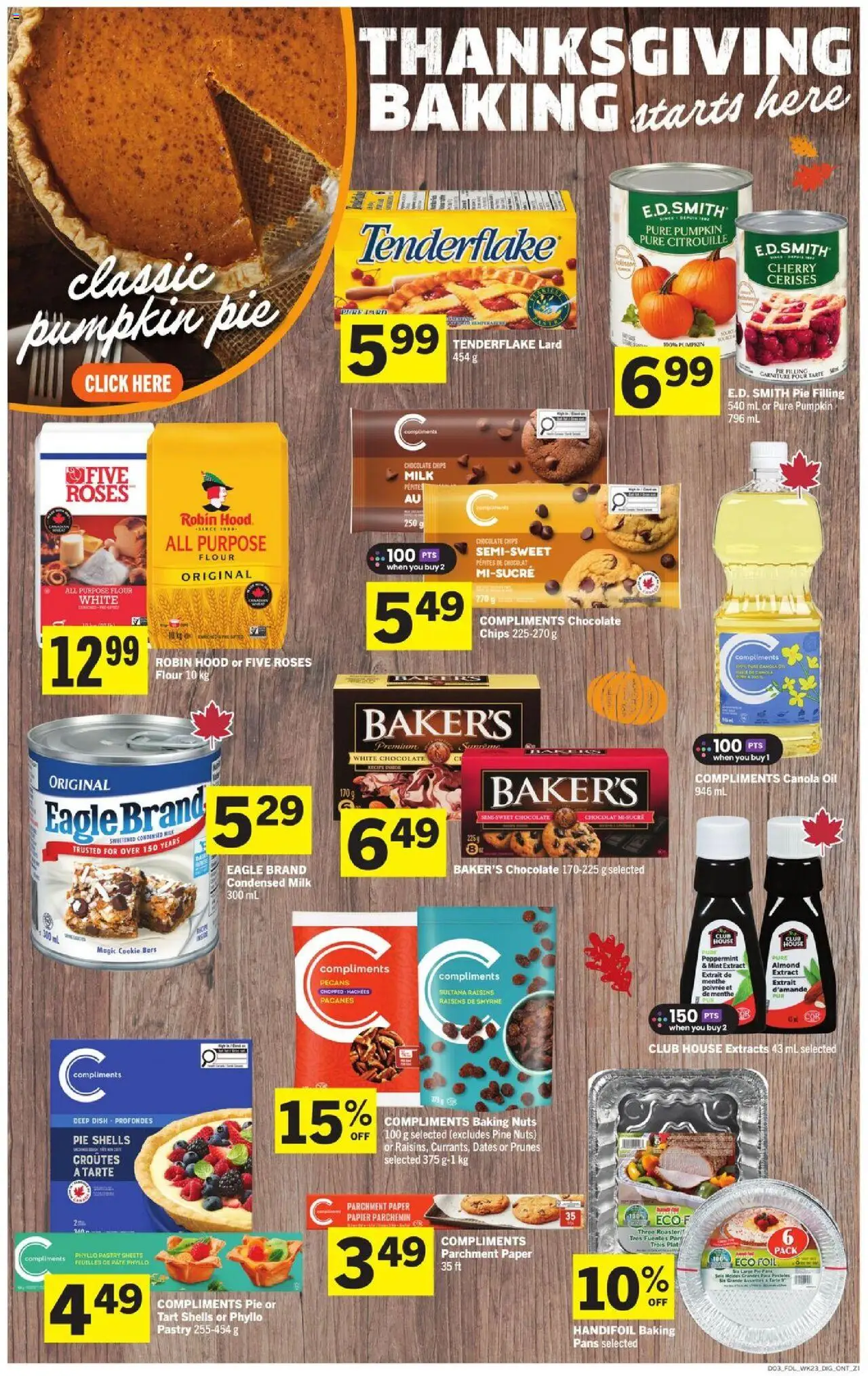 Foodland flyer valid from 02.10.2025 | Page: 4 | Products: Chips, Oil, Chocolate, Pumpkin