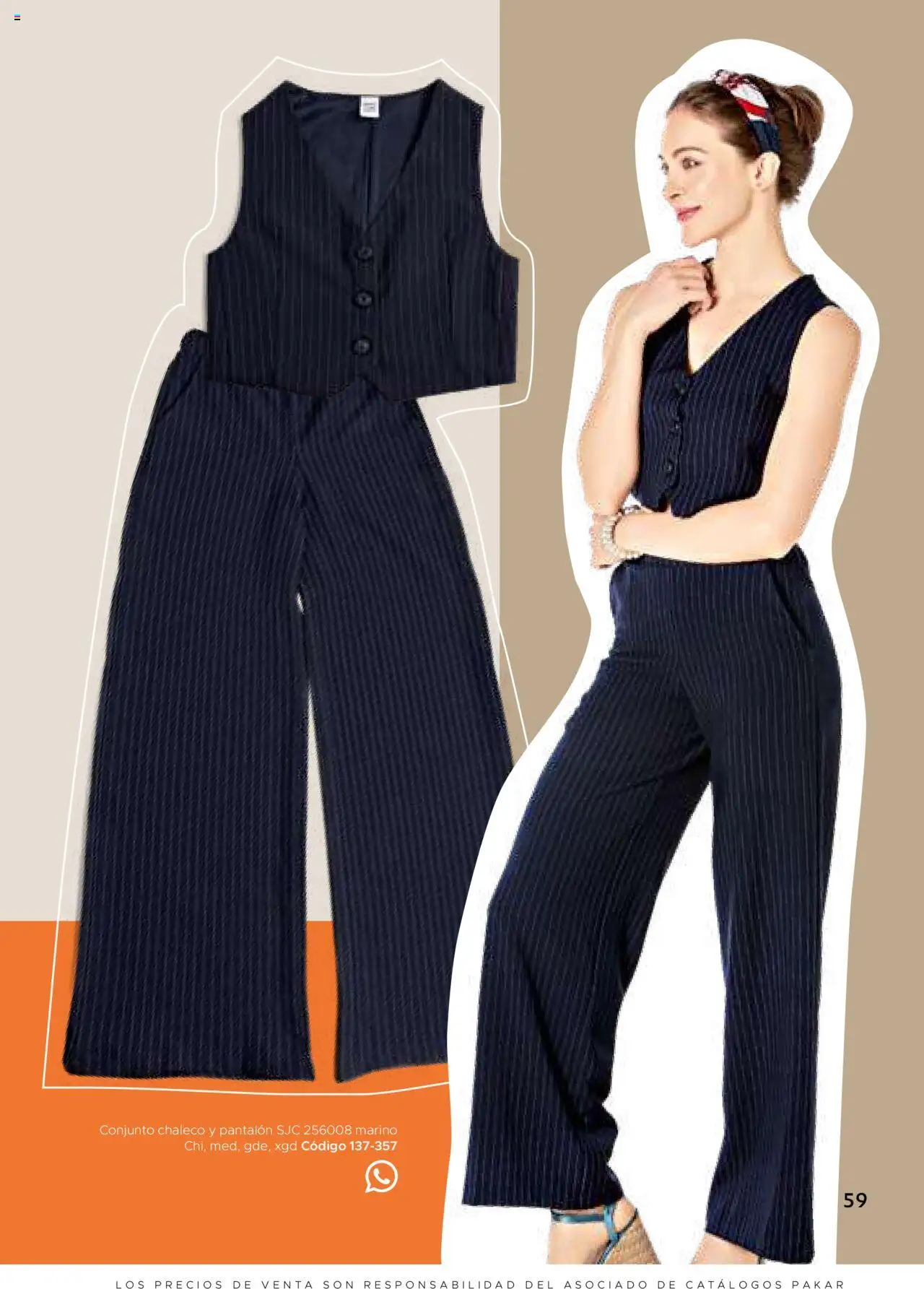 Nuevas ofertas de SC Pakar válidas en toda la República Mexicana desde el 24.07.2025. ¡Encuentra las mejores ofertas en SC Pakar Catálogo Ropa y Accesorios! | Página: 59 | Productos: Chaleco, Conjunto
