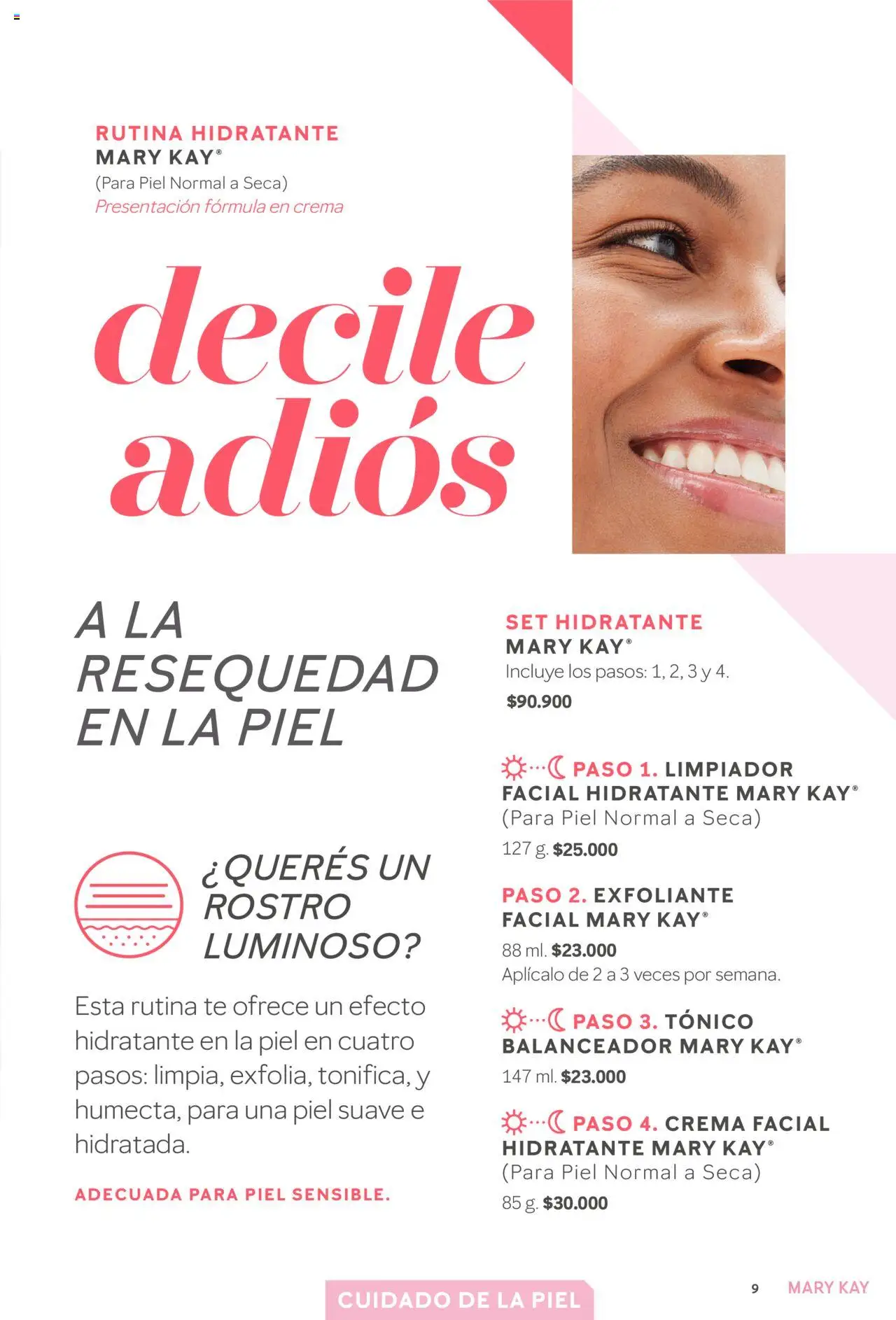 Mary Kay Línea Mary Kay de Cuidado de la Piel │ válido desde el 09.04.2025 | Página: 9 | Productos: Té, Limpiador, Crema, Limpiador facial