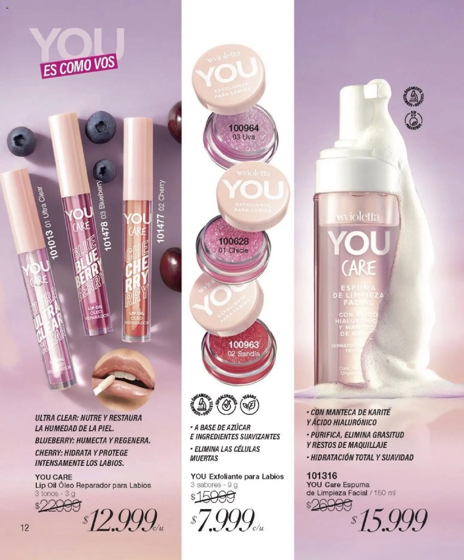 Violetta catálogo │ válido desde el 01.12.2025 | Página: 12 | Productos: Maquillaje, Espuma, Manteca, Uva