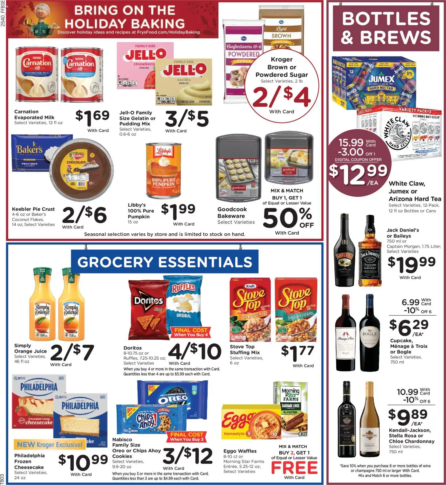 Fry's Food Weekly Ad - valid from 05.11.2025 | Page: 7 | Products: Wine, Tea, Whiskey, Pumpkin