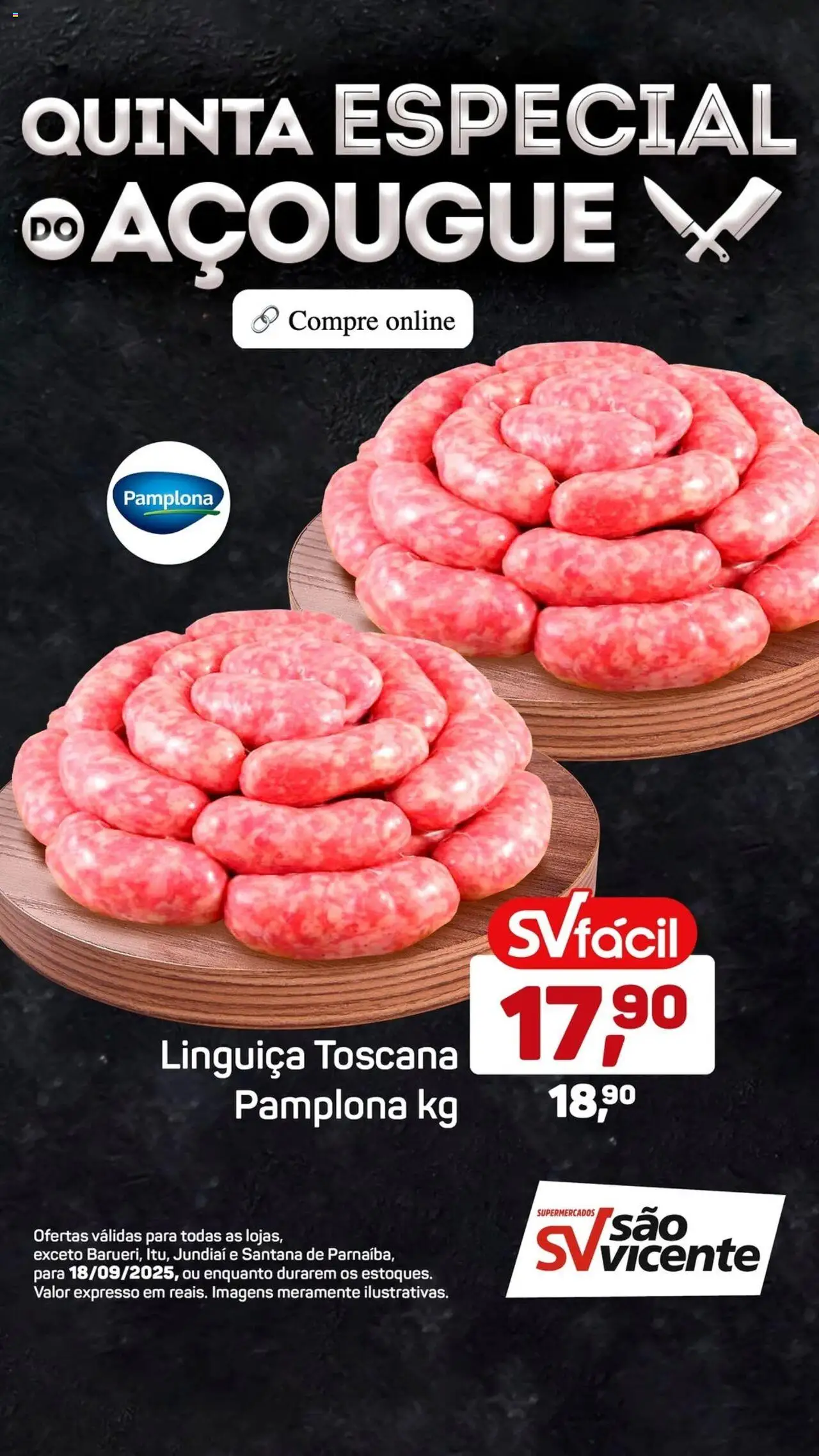 Supermercados São Vicente Folheto - válido de 18.09.2025 | Página: 5 | Produtos: Linguiça