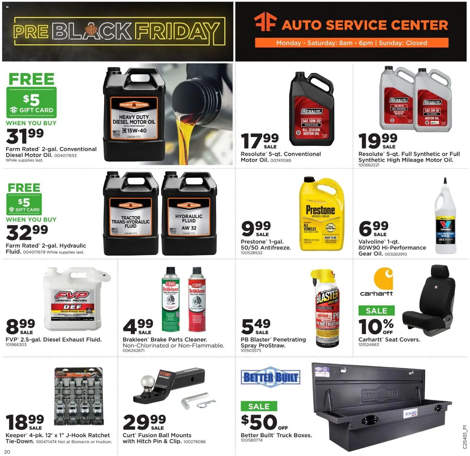 Mills Fleet Farm Black Friday - valid from 06.11.2025 | Page: 25 | Products: Ratchet, Oil, Antifreeze, Motor Oil