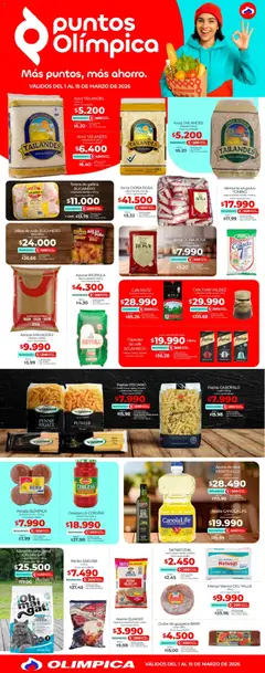 Olímpica - Más puntos, más ahorro -  Vista previa de la revista de la tienda Olímpica valido desde el 01.03.2026