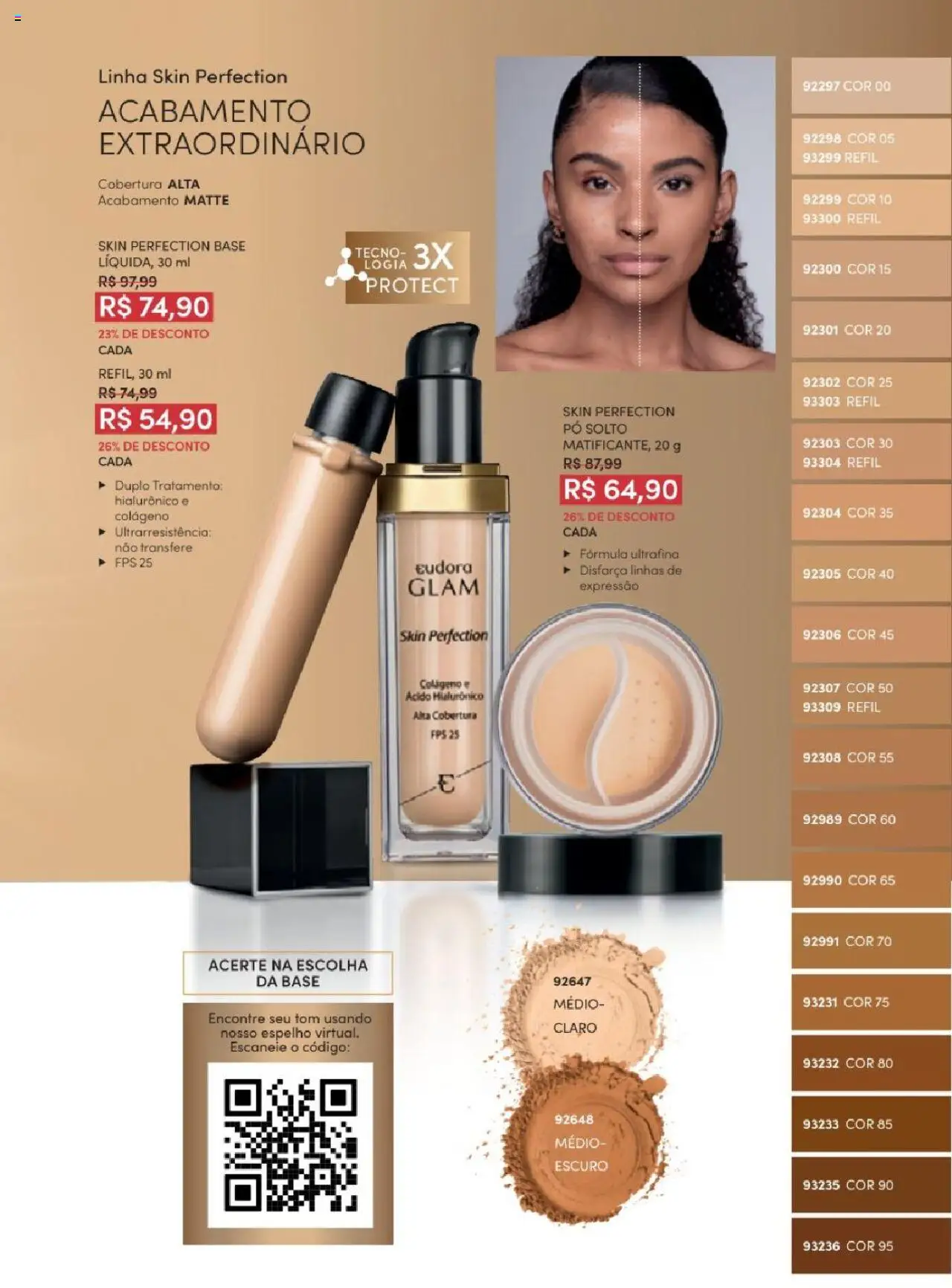 Eudora Folheto - válido de 06.06.2025 | Página: 31 | Produtos: Colágeno, Pó, Espelho, Base