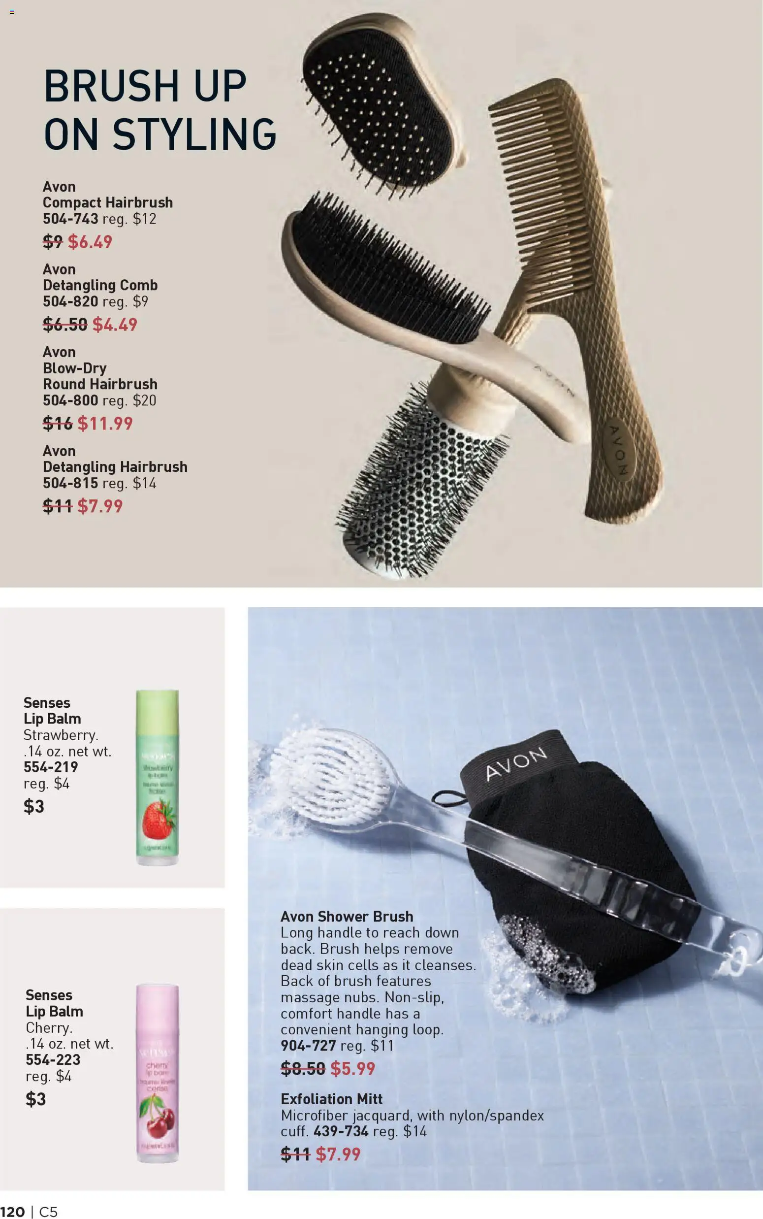 Avon Brochure - valid from 25.02.2026 | Page: 120 | Products: Shower, Brush
