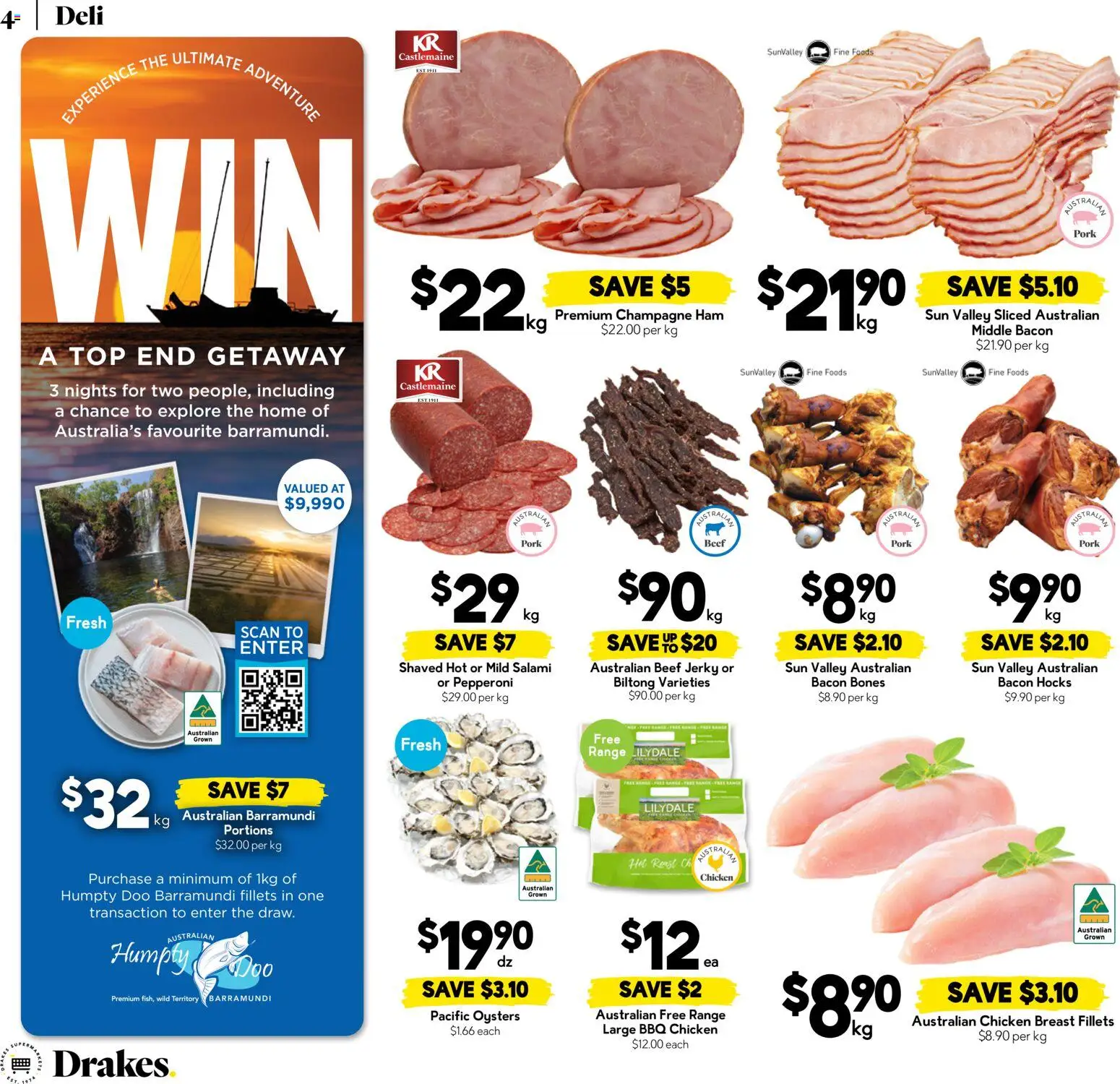 Drakes catalogue - valid from 29.04.2026 | Page: 4 | Products: Bacon, Ham, Pork, Oysters