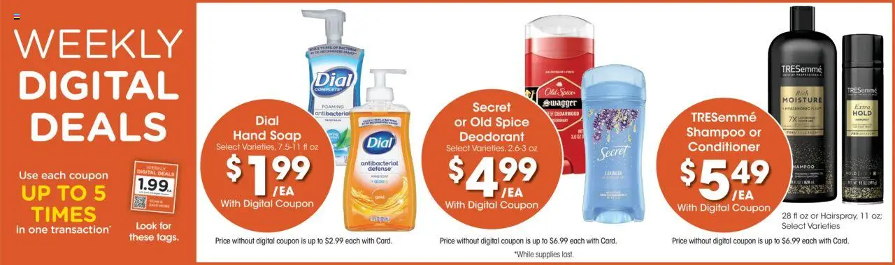 Fry's Food Weekly Ad - valid from 10.09.2025 | Page: 3 | Products: Shampoo, Conditioner, Soap, Deodorant