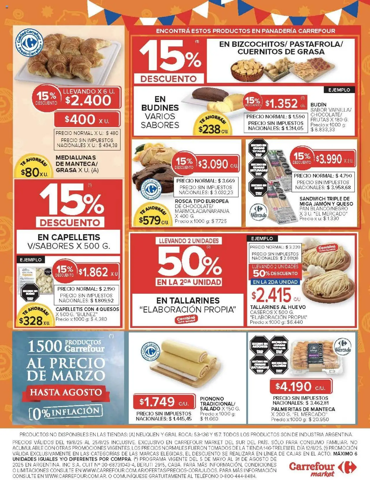 Carrefour ofertas - Chubut │ válido desde el 19.08.2025 | Página: 36 | Productos: Teléfono, Budín, Manteca, Queso