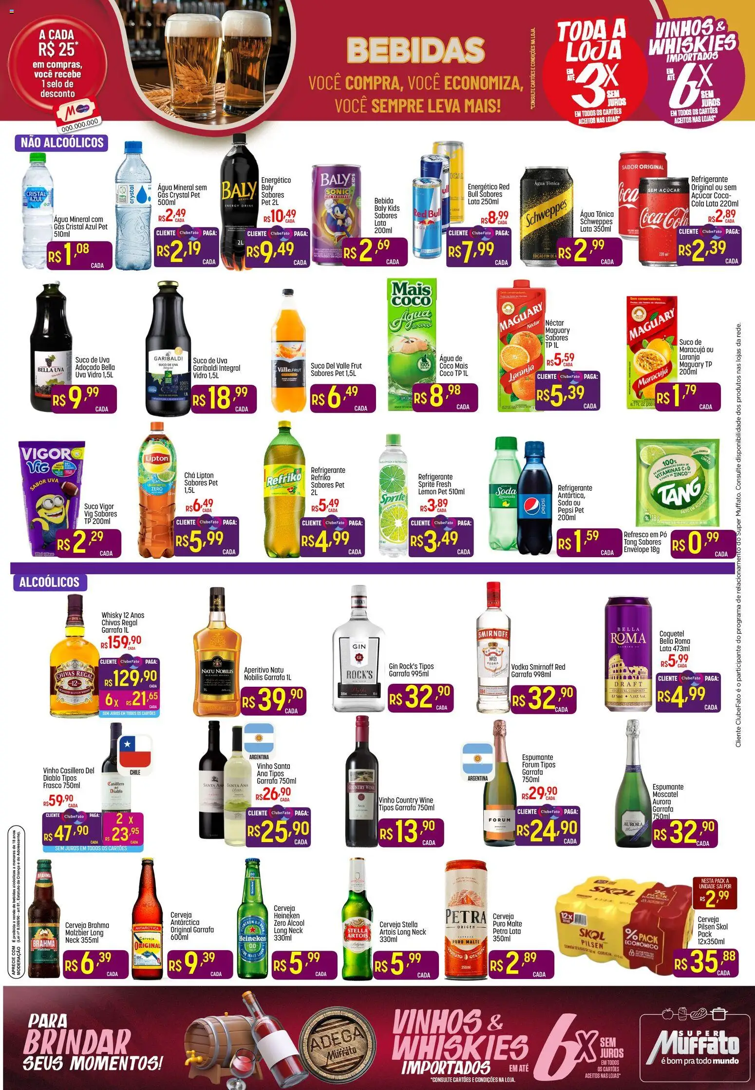 Super Muffato Folheto - válido de 21.01.2026 | Página: 5 | Produtos: Cola, Cerveja Heineken, Vodka, Bebida