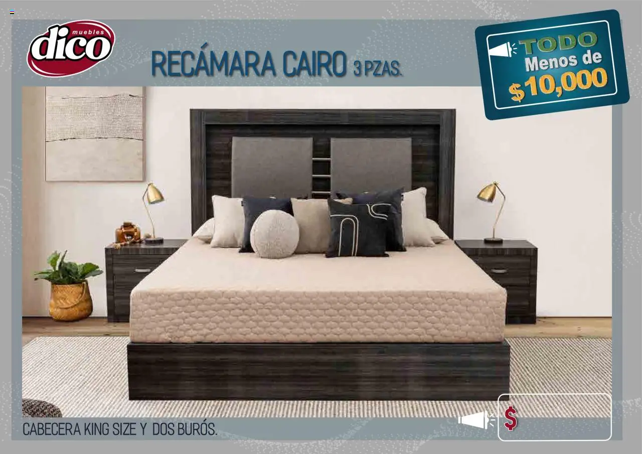 Nuevas ofertas de Muebles Dico válidas en toda la República Mexicana desde el 25.09.2025. ¡Encuentra las mejores ofertas en Muebles Dico - Catálogo TODO menos de 10000! | Página: 14 | Productos: Cabecera