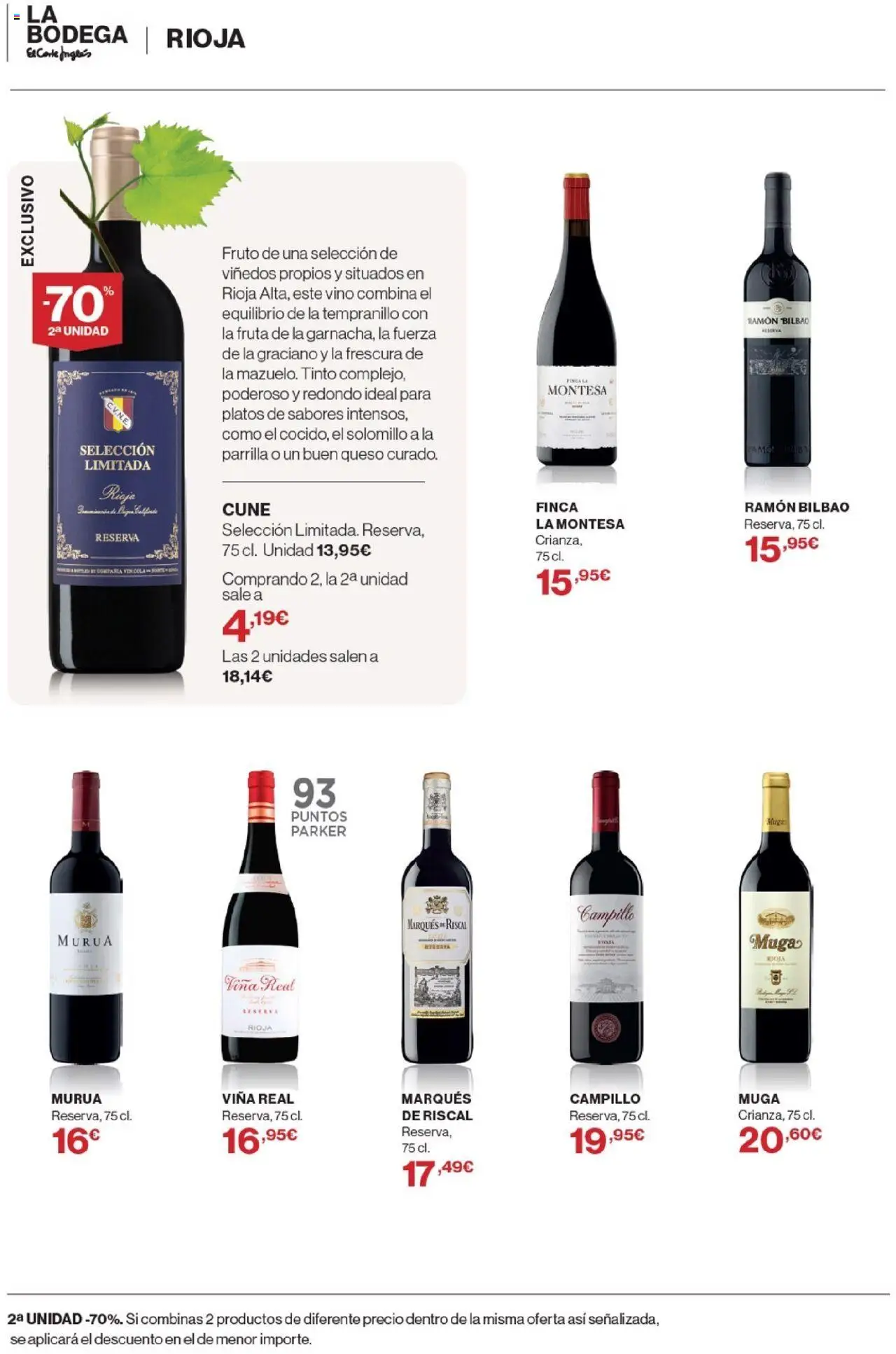 Nuevas ofertas de El Corte Inglés válidas en toda la República Mexicana desde el 02.10.2025. ¡Encuentra las mejores ofertas en El Corte Inglés - Catálogo La Bodega! | Página: 8 | Productos: Queso, Parrilla, Vino