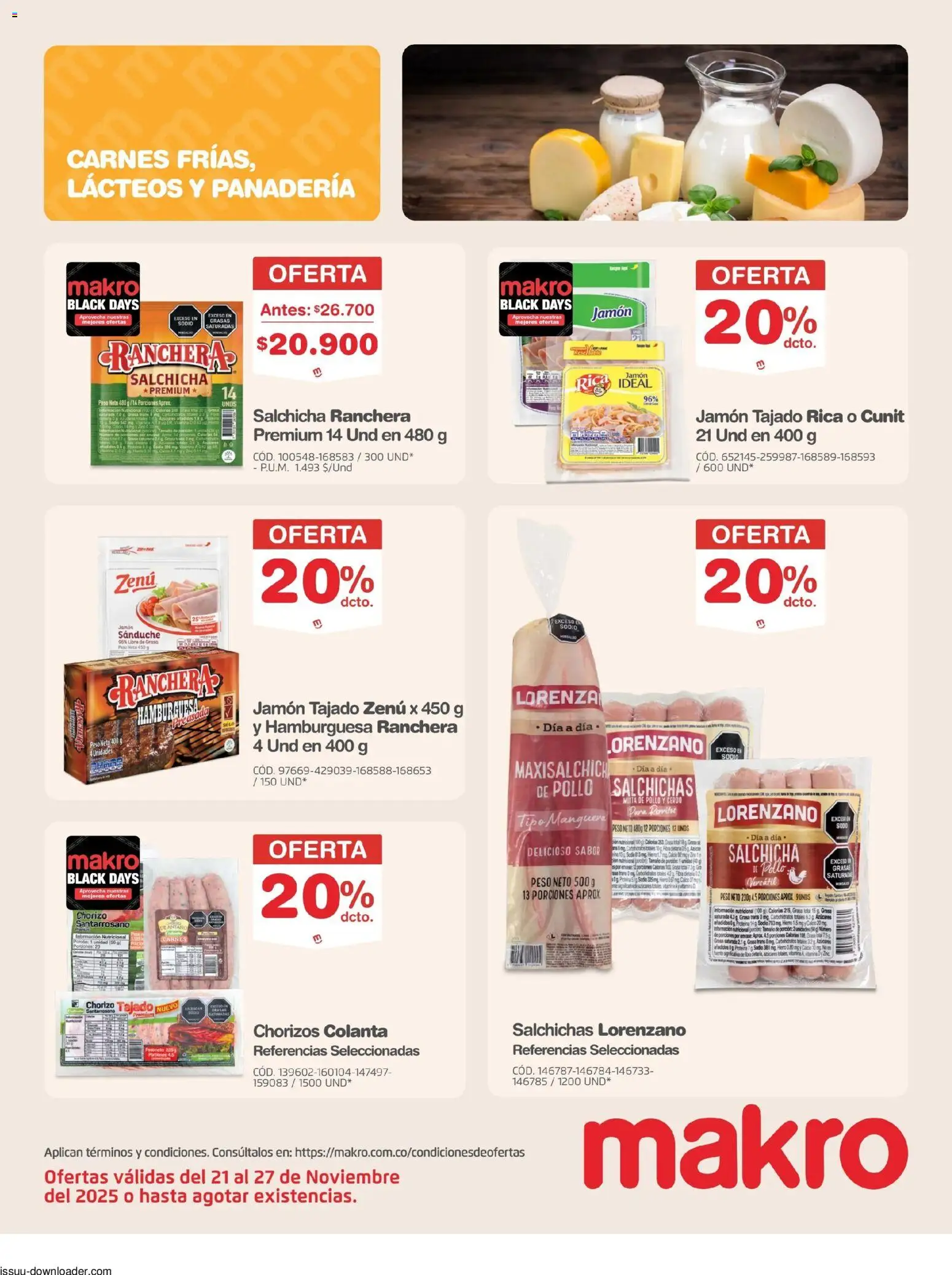 Makro revista - valida desde el 21.11.2025 | Página: 15 | Productos: Pollo, Panadería, Manguera, Chorizo