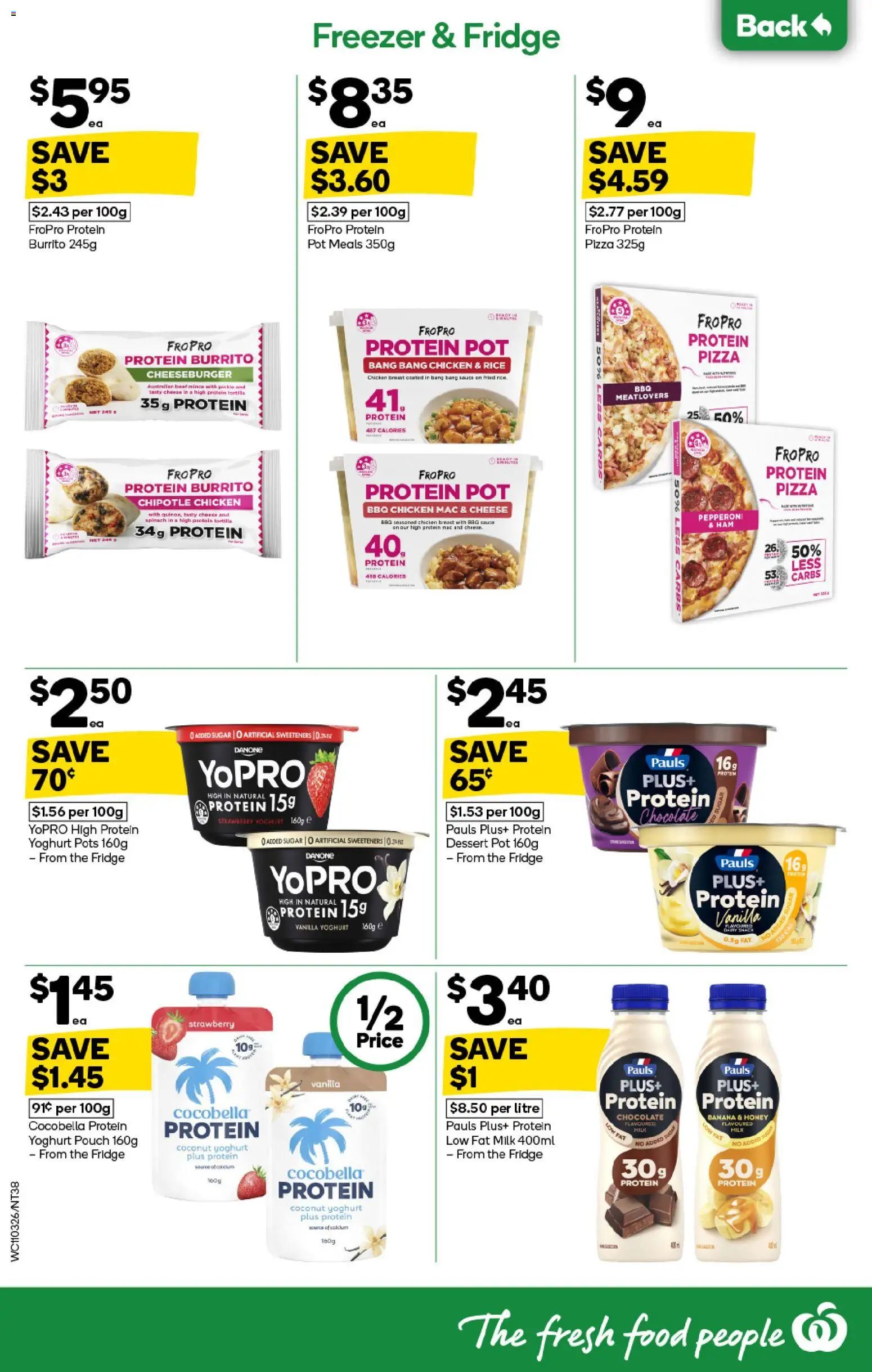 Woolworths catalogue - valid from 11.03.2026 | Page: 38 | Products: Cheese, Yoghurt, Chocolate, Freezer
