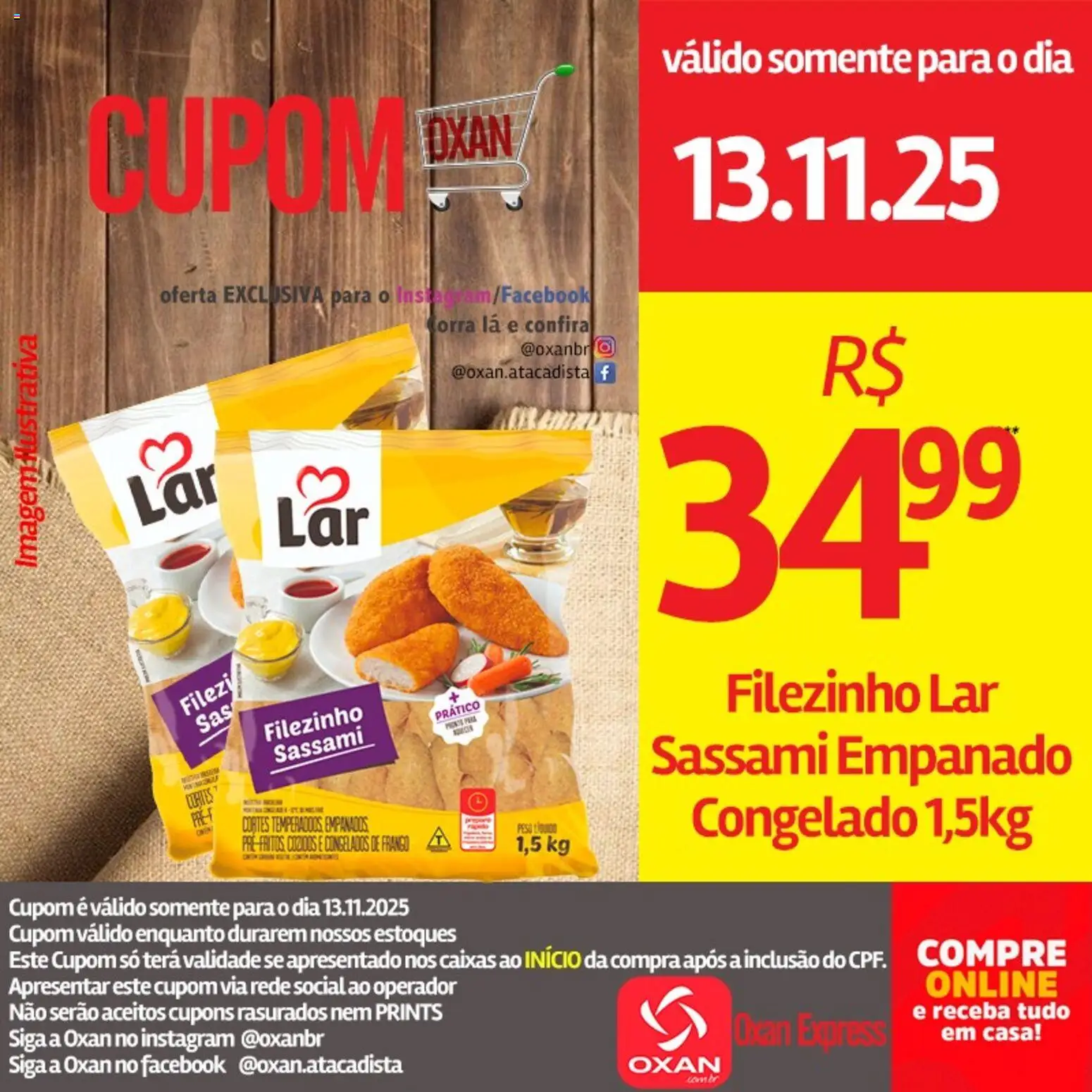 Oxan Atacadista Folheto - válido de 13.11.2025 | Página: 1 | Produtos: Frango