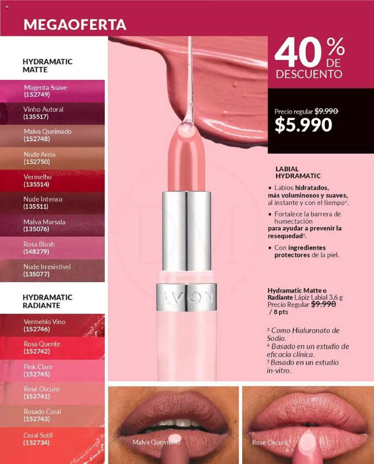 Catálogo Avon Campaña 12 │ válido desde el 22.07.2025 | Página: 124 | Productos: Lápiz labial, Vino, Labial