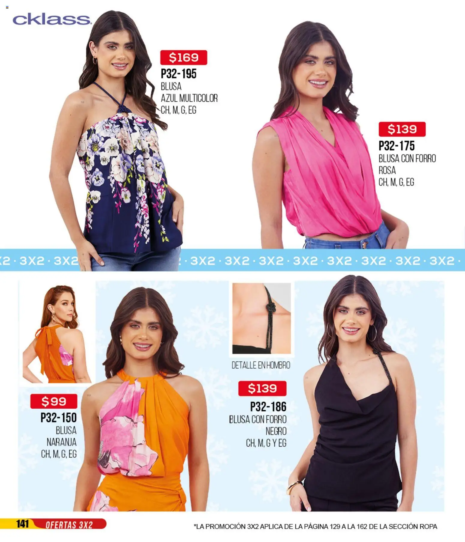 Nuevas ofertas de Cklass válidas en toda la República Mexicana desde el 12.01.2026. ¡Encuentra las mejores ofertas en Cklass catálogo Mega Ofertas Ropa! | Página: 142 | Productos: Blusa, Ropa