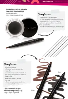 Mary Kay catálogo especial ojos │ válido desde el 01.09.2025 | Página: 25 | Productos: Aceite, Delineador de ojos, Delineador, Agua