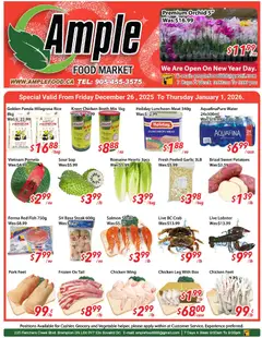 Preview of Ample Food Market - Weekly flyer Brampton from shop Ample Food Market valid from 26.12.2025