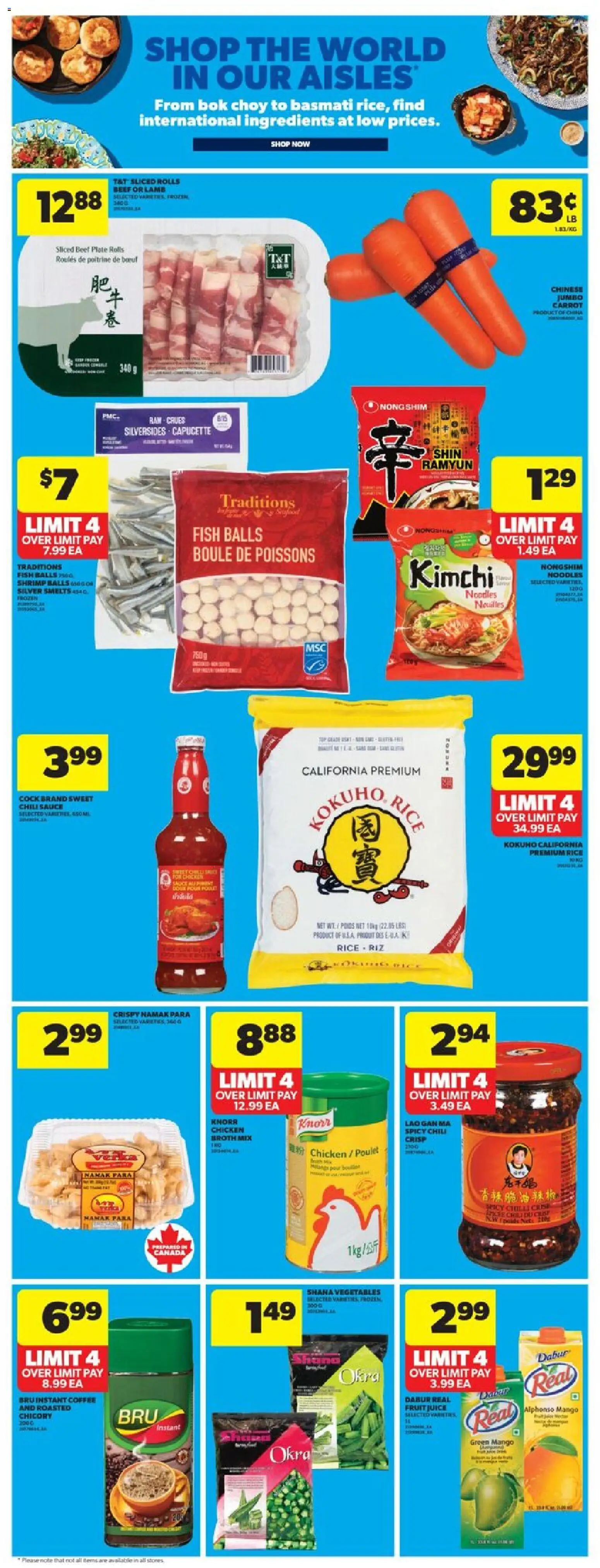 Real Canadian Superstore flyer valid from 04.12.2025 | Page: 14 | Products: Fish, Beef, Coffee, Chicken