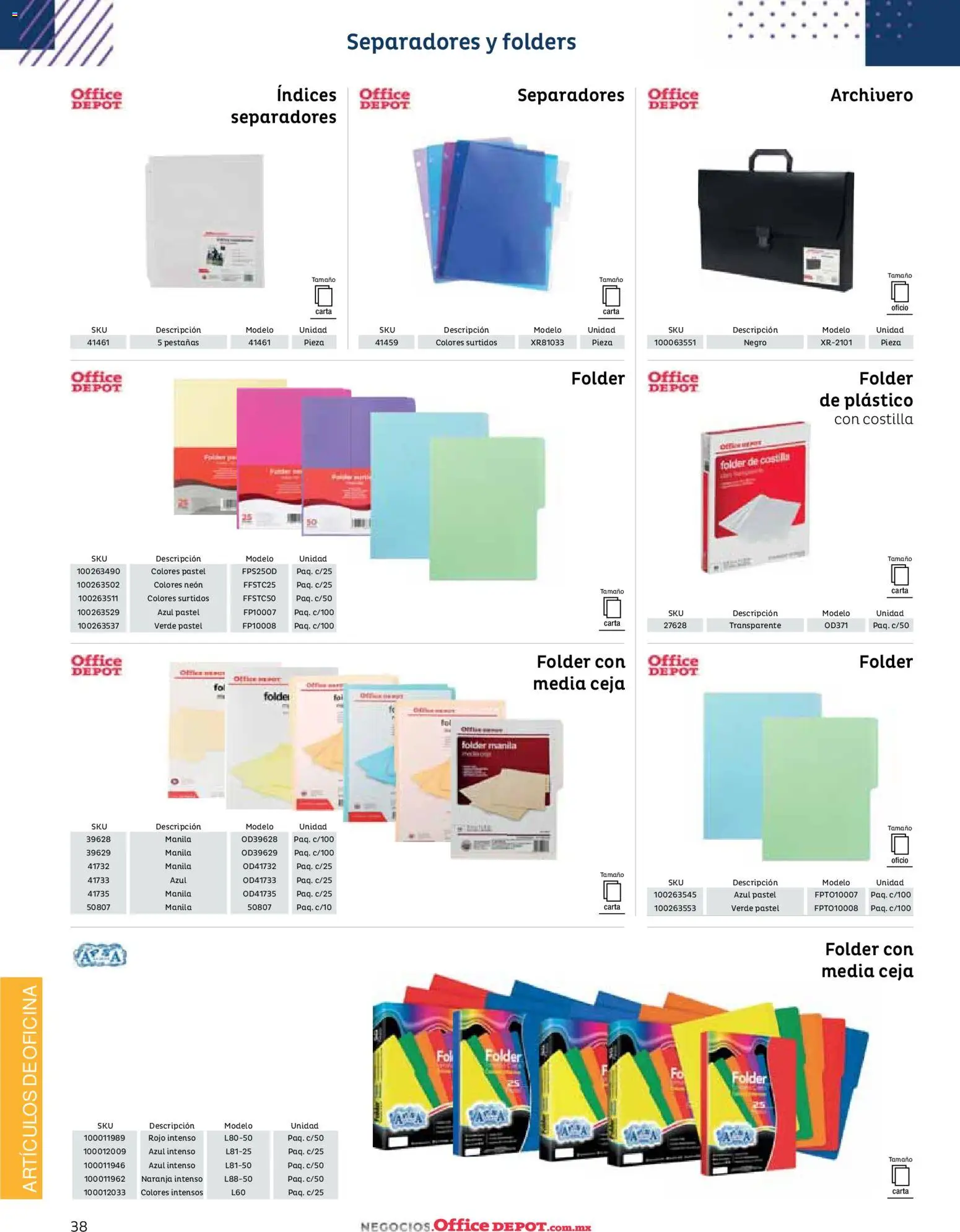 Nuevas ofertas de Office Depot válidas en toda la República Mexicana desde el 12.01.2026. ¡Encuentra las mejores ofertas en Office Depot catálogo 2026! | Página: 40 | Productos: Pastel