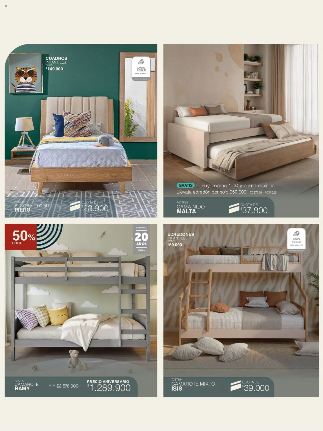 Muebles jamar revista - valida desde el 30.09.2025 | Página: 10 | Productos: Cama, Cama auxiliar, Edredón