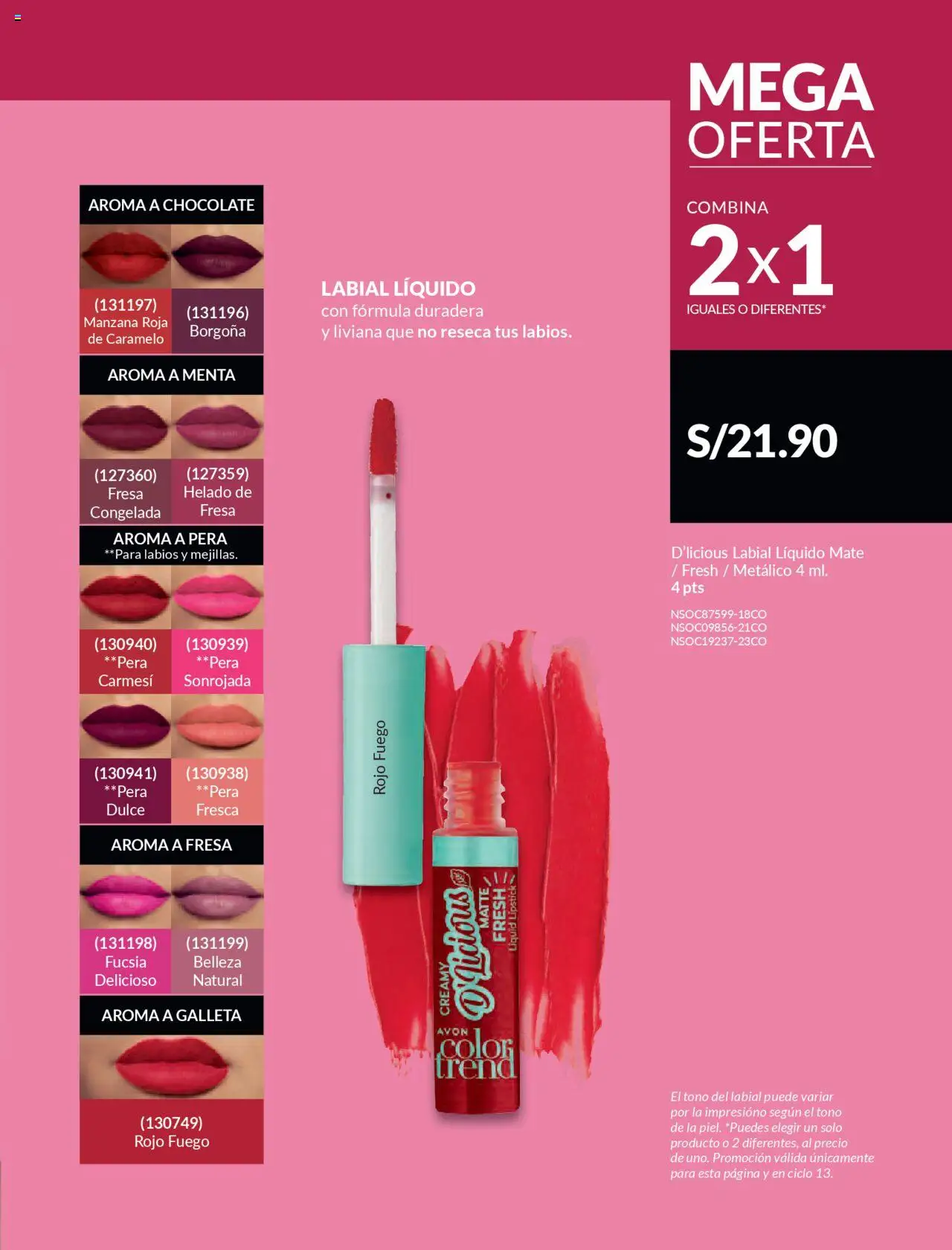 Catálogo Avon válido desde 11.08.2025 | Página: 239 | Productos: Chocolate, Helado